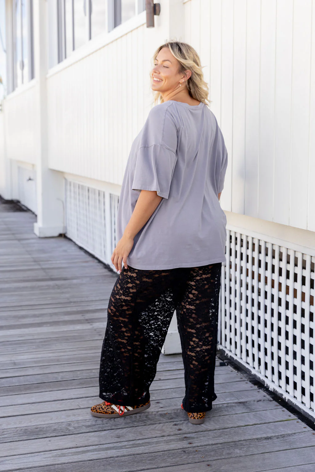 Alfie Oversized Tee in Feline - Image 5