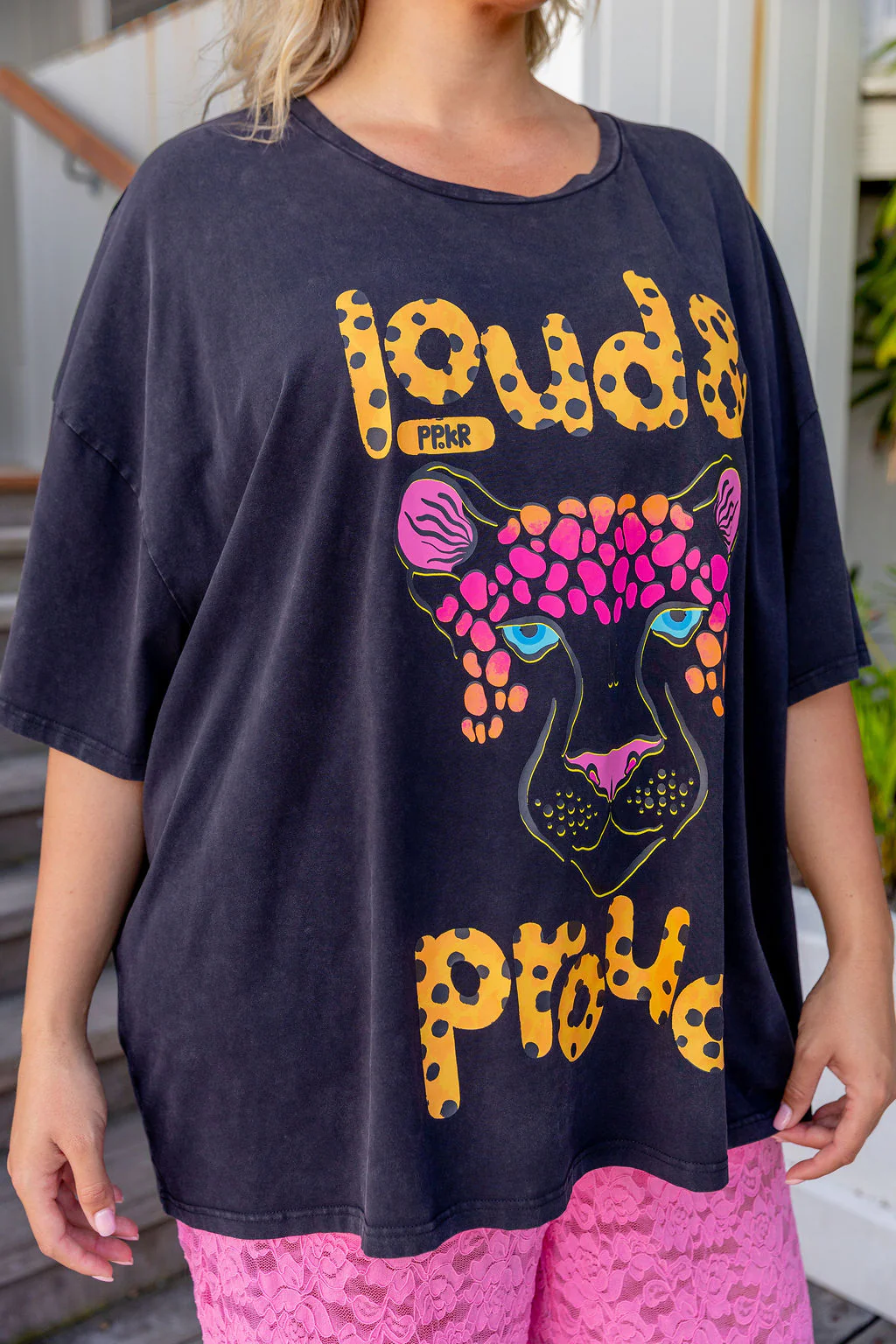 Alfie Oversized Tee in Lila by Kasey Rainbow - Image 3