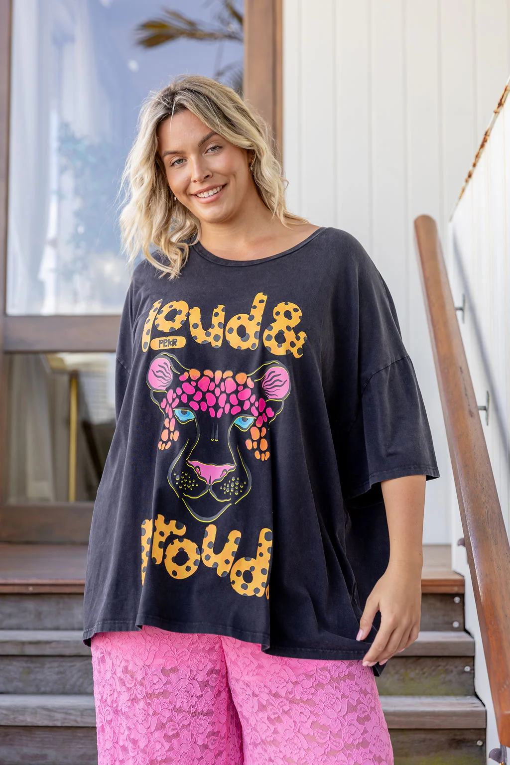 Alfie Oversized Tee in Lila by Kasey Rainbow - Image 4