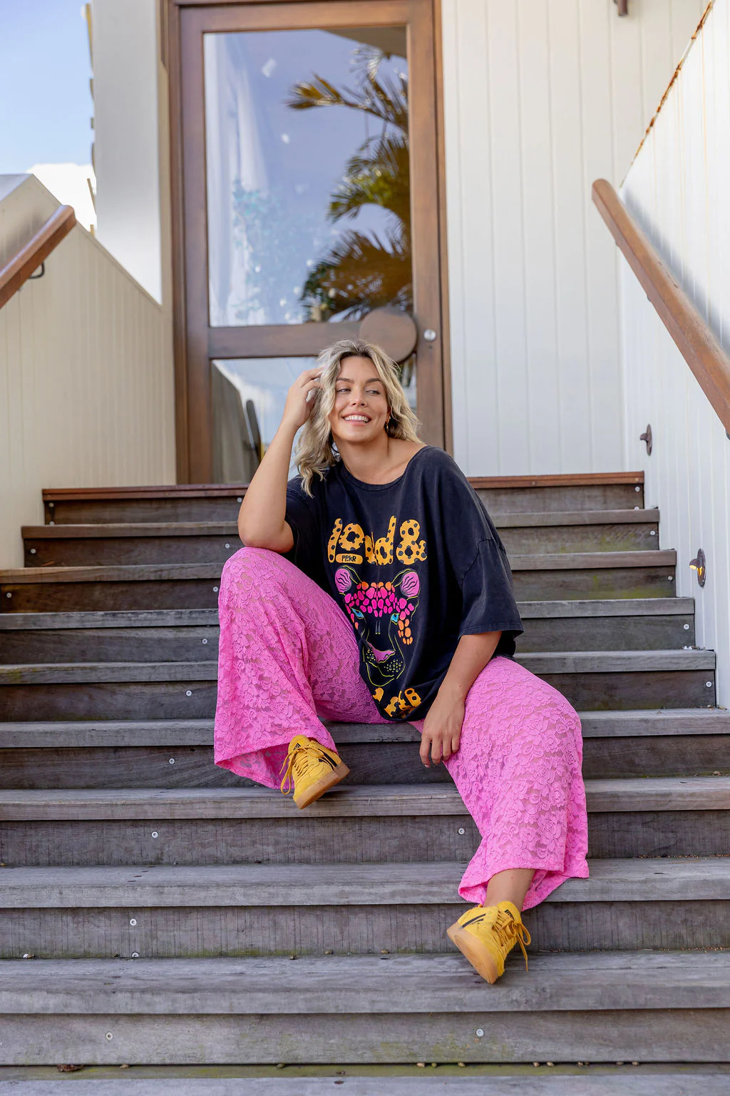 Alfie Oversized Tee in Lila by Kasey Rainbow - Image 8