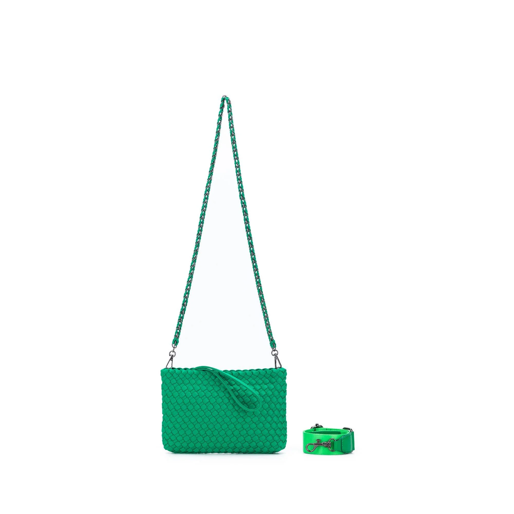 Aria Green Clutch Crossbody Bag by Black Caviar - Image 7