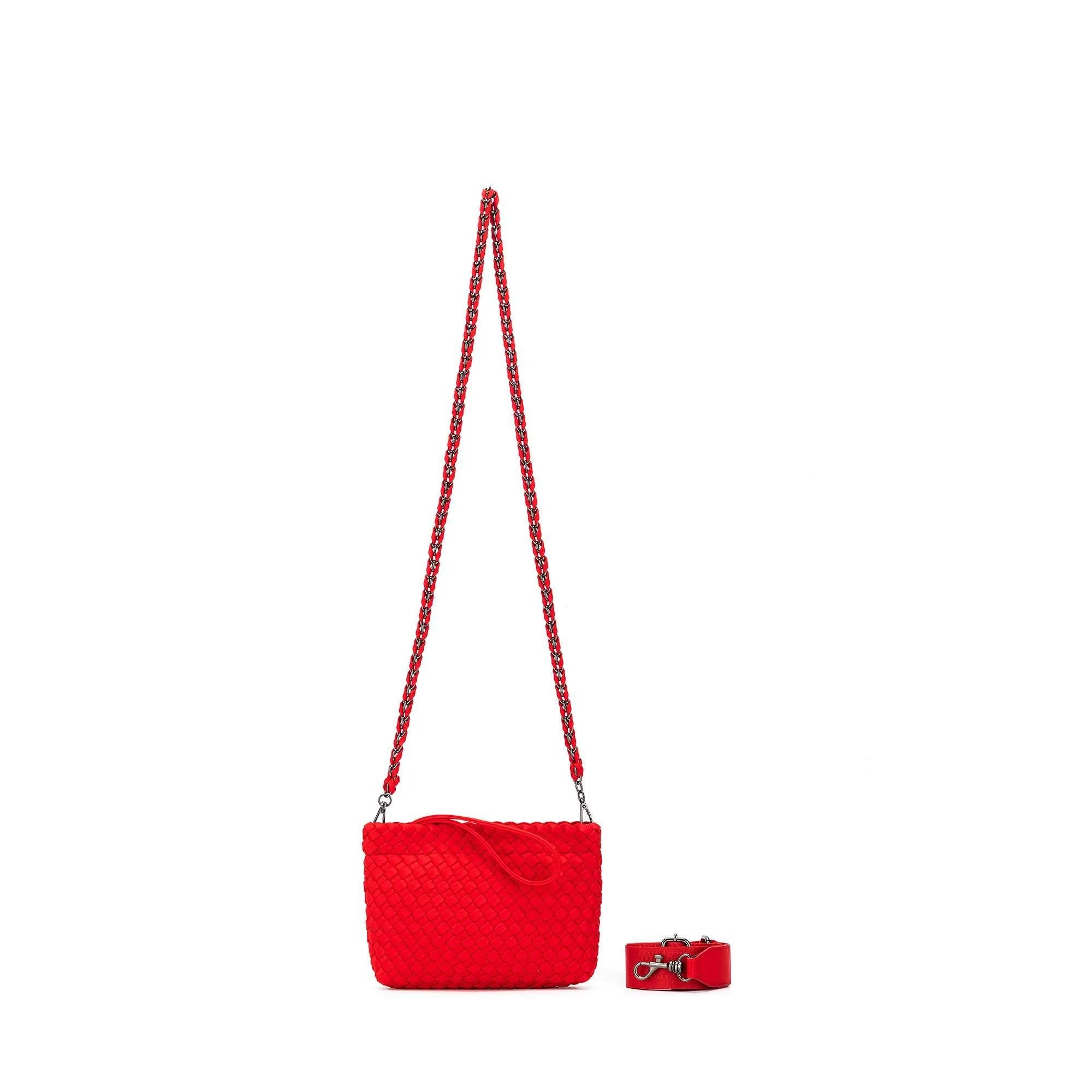 Aria Red Clutch Crossbody Bag by Black Caviar - Image 5