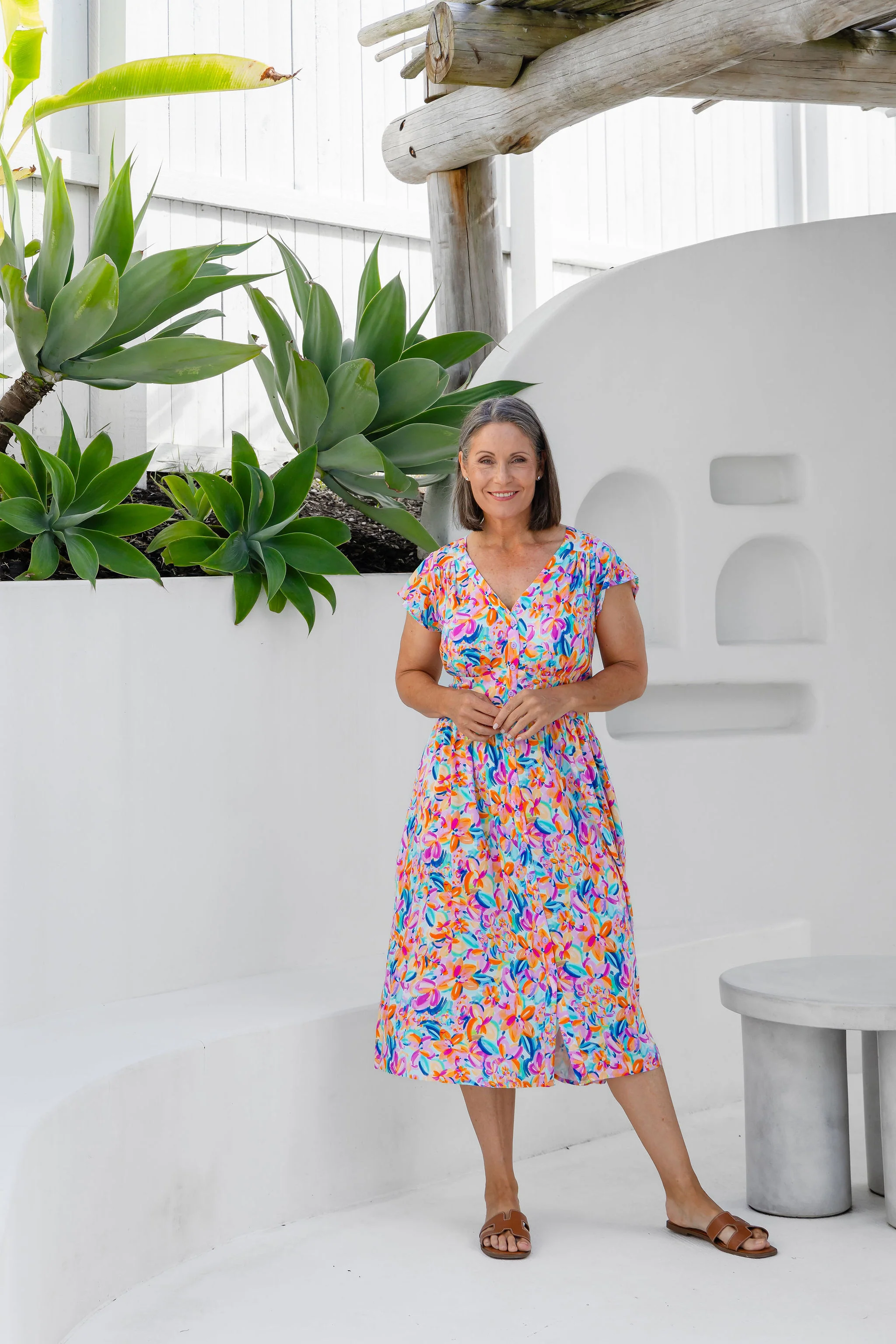 Aurora Midi Dress in Carnival Floral - Image 11