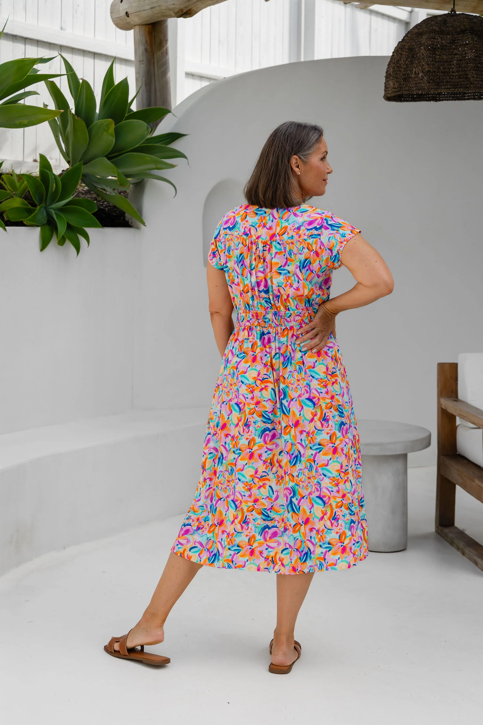 Aurora Midi Dress in Carnival Floral - Image 12