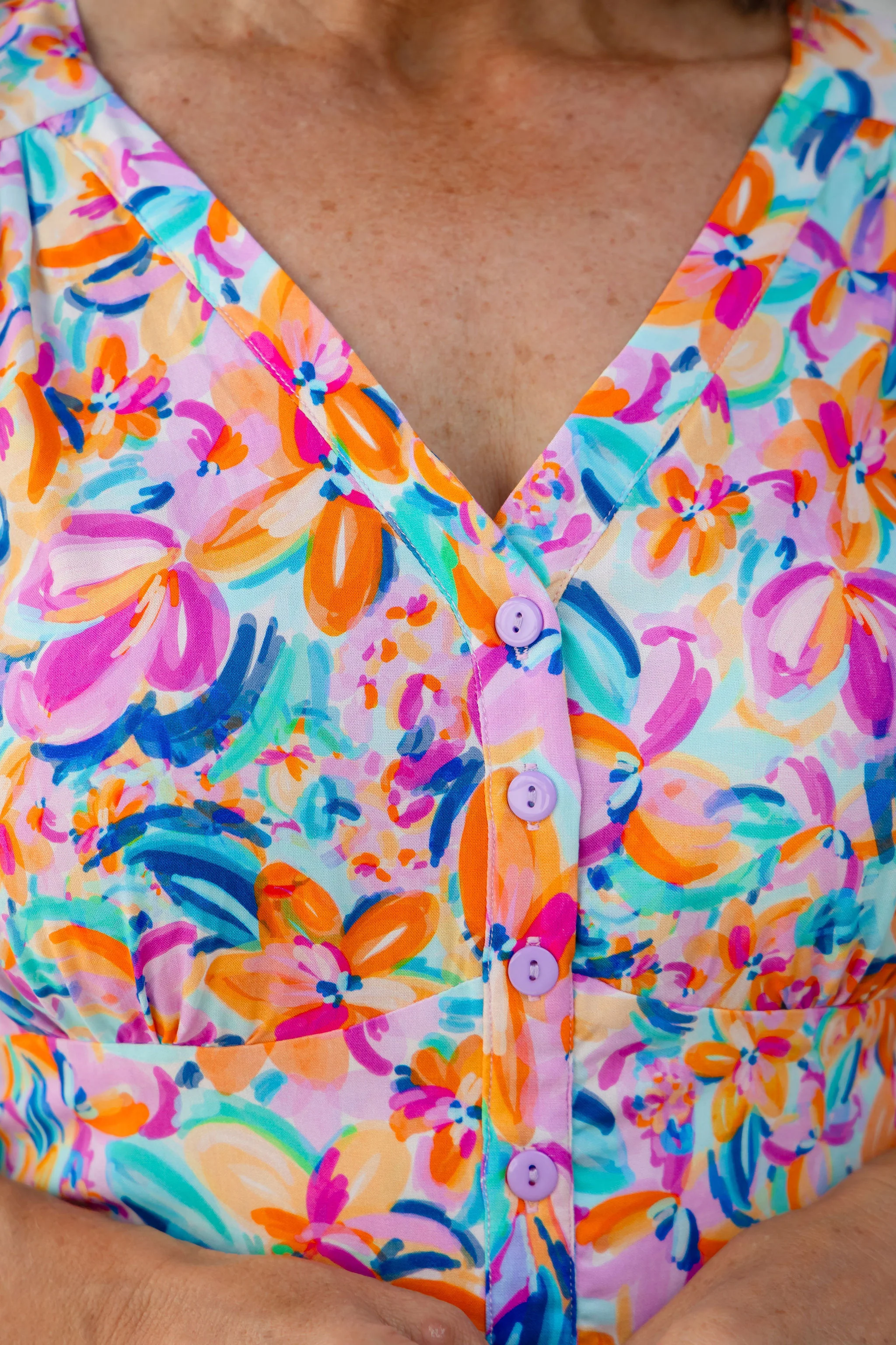 Aurora Midi Dress in Carnival Floral - Image 5