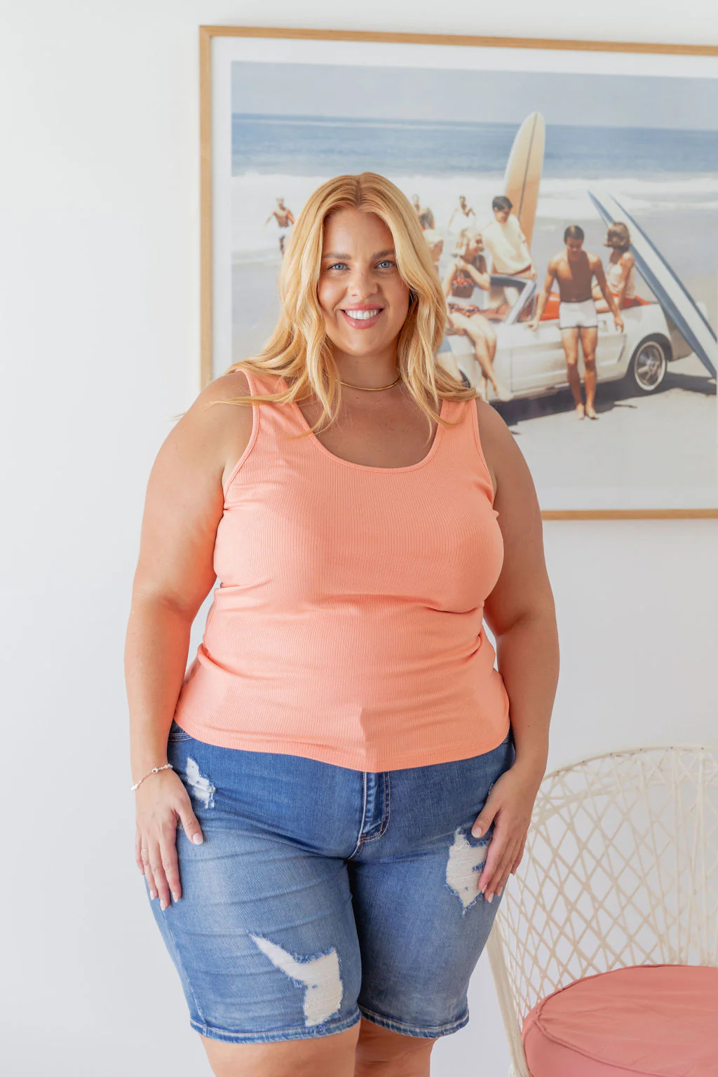 Billi Tank in Apricot - Image 3