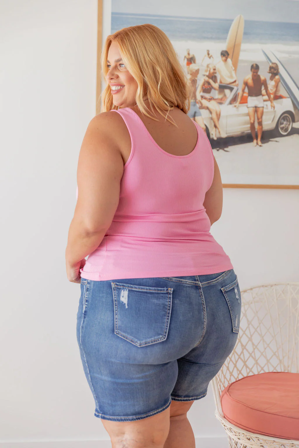 Billi Tank in Barbie Pink - Image 11