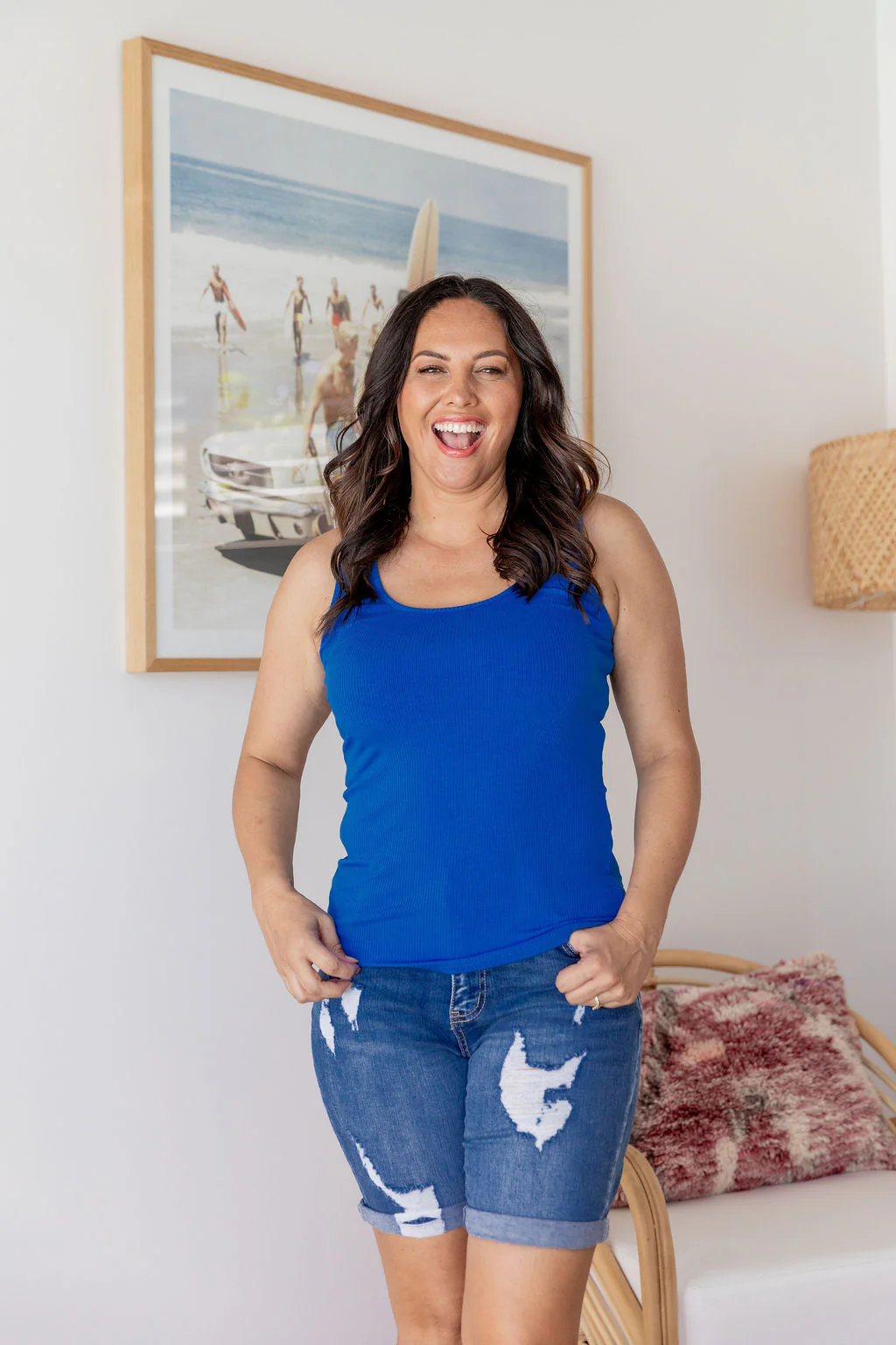 Billi Tank in Cobalt Blue - Image 3