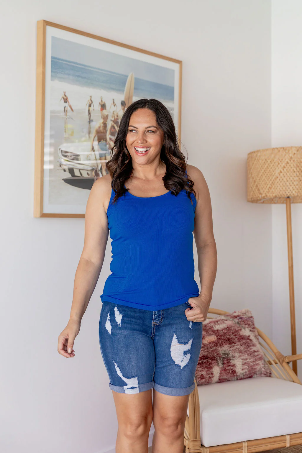 Billi Tank in Cobalt Blue - Image 5