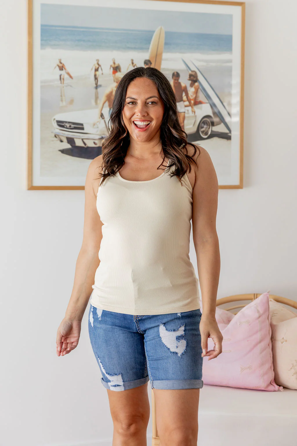 Billi Tank in Ecru - Image 3