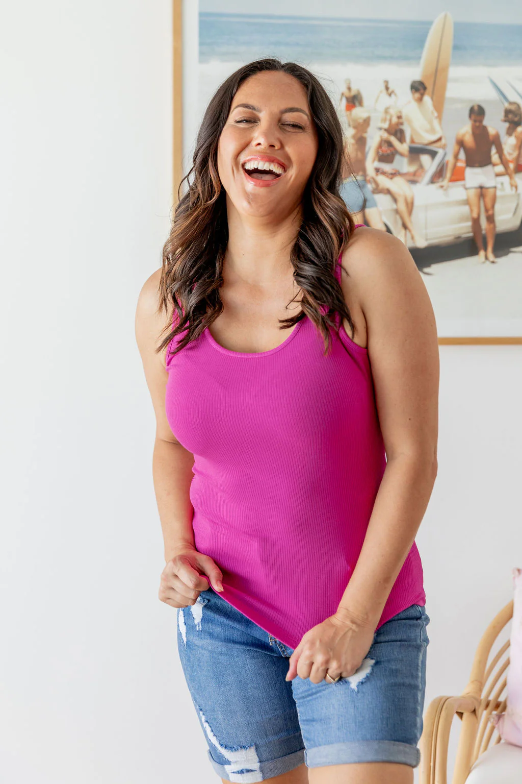 Billi Tank in Fuchsia - Image 10