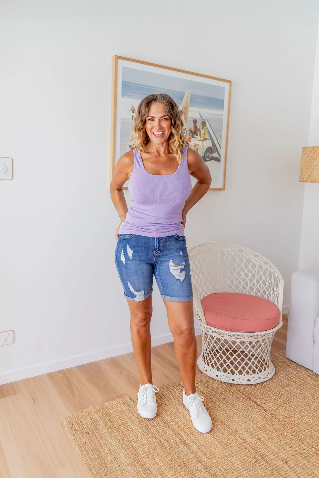 Billi Tank in Lavender - Image 3