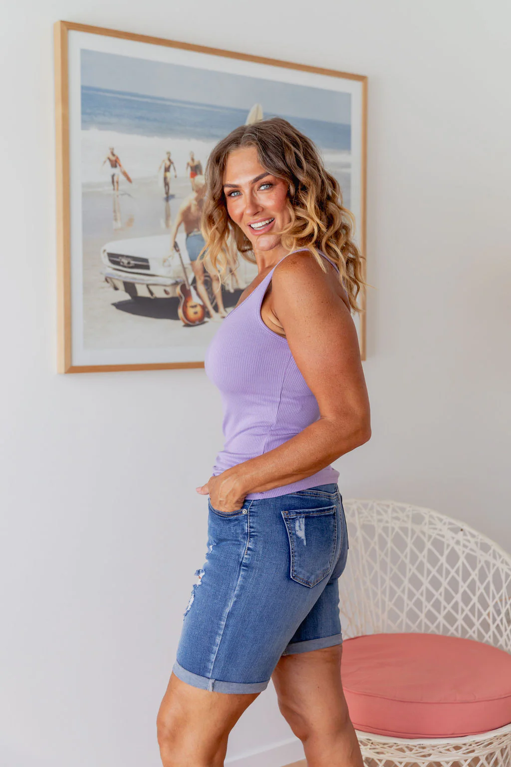 Billi Tank in Lavender - Image 4