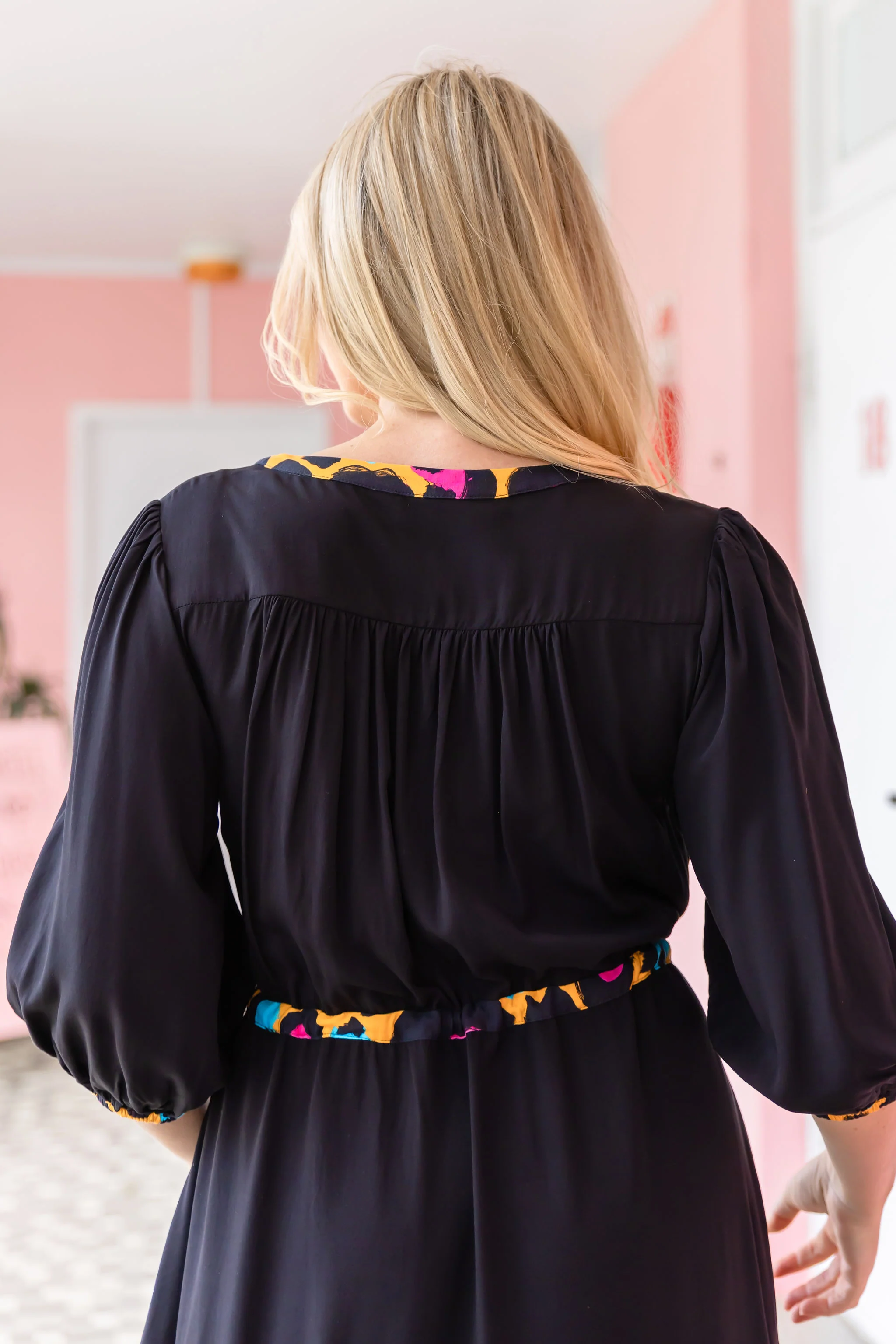 Billie Dress In Black/Mustard Leopard by Kasey Rainbow - Image 15