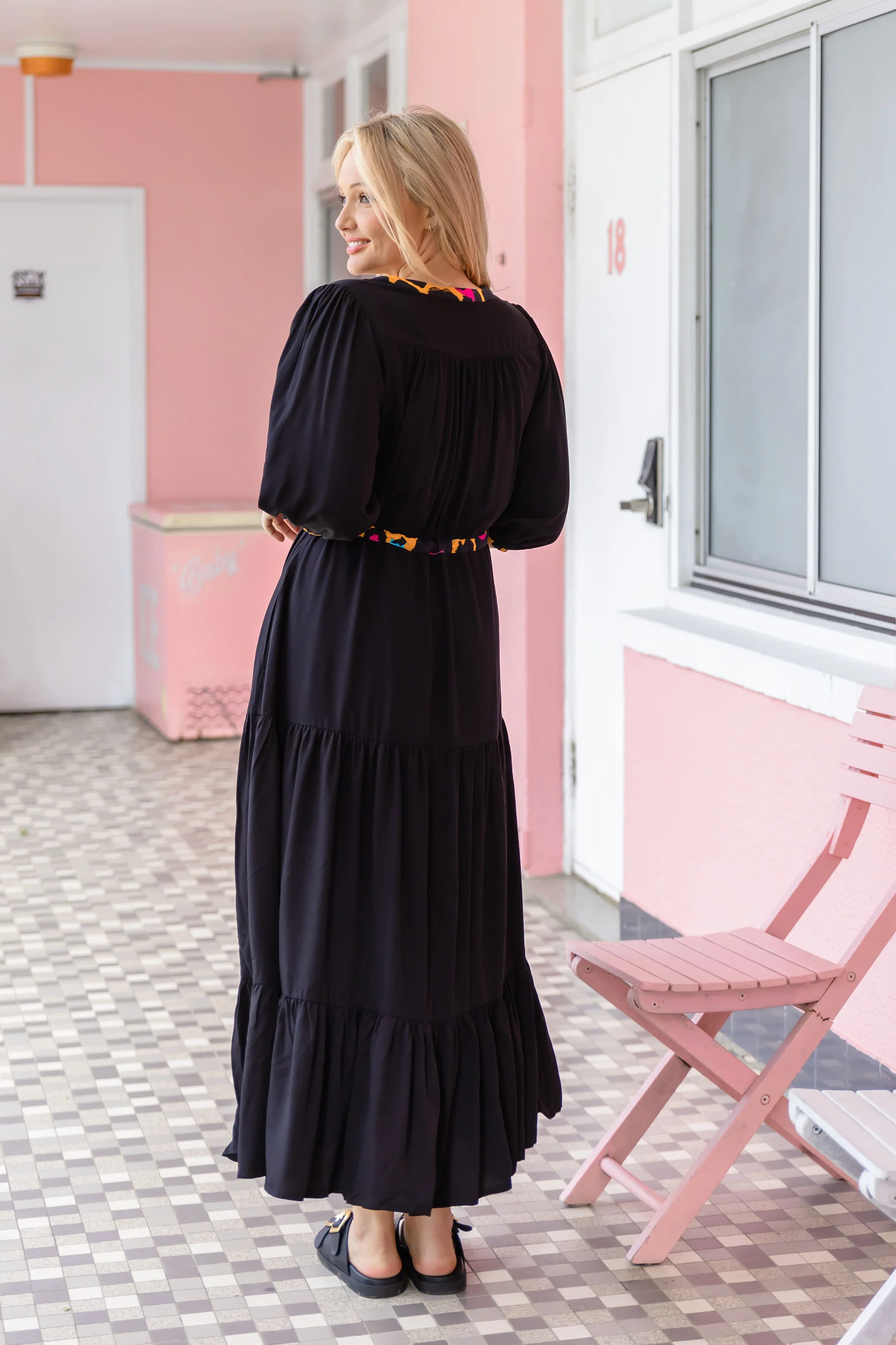 Billie Dress In Black/Mustard Leopard by Kasey Rainbow - Image 22