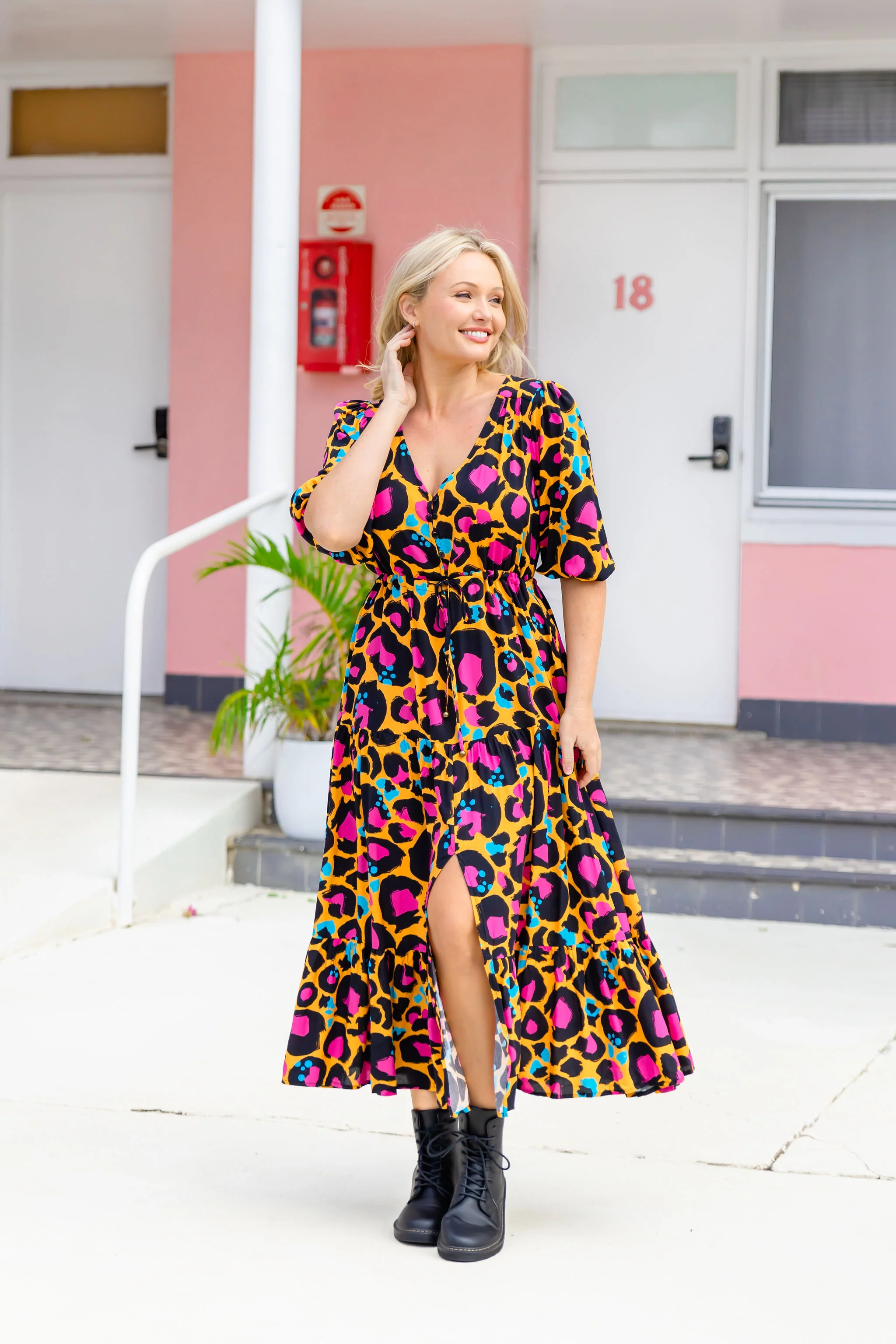 Billie Maxi Dress in Mustard Leopard by Kasey Rainbow - Image 10