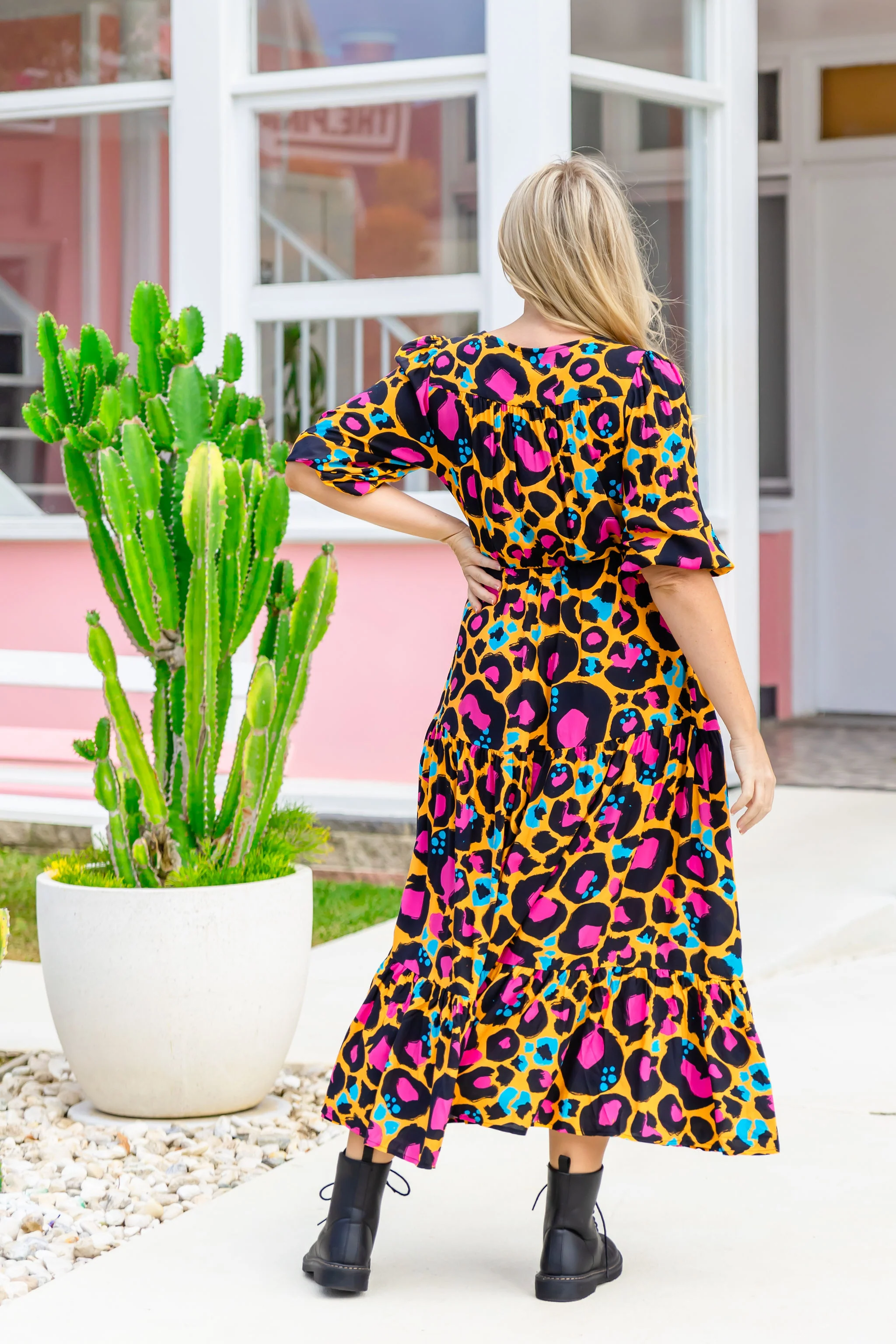 Billie Maxi Dress in Mustard Leopard by Kasey Rainbow - Image 15