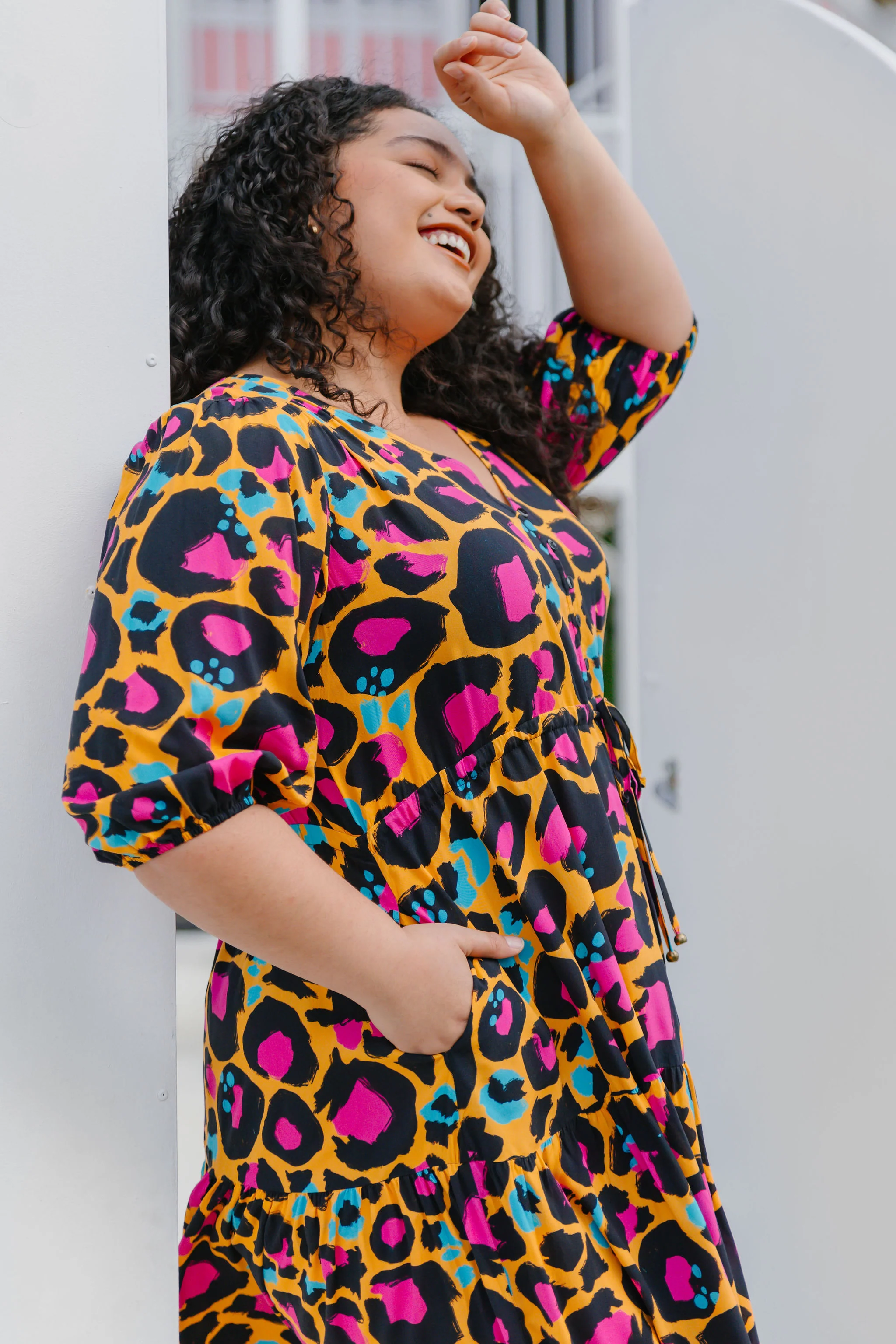 Billie Maxi Dress in Mustard Leopard by Kasey Rainbow - Image 6