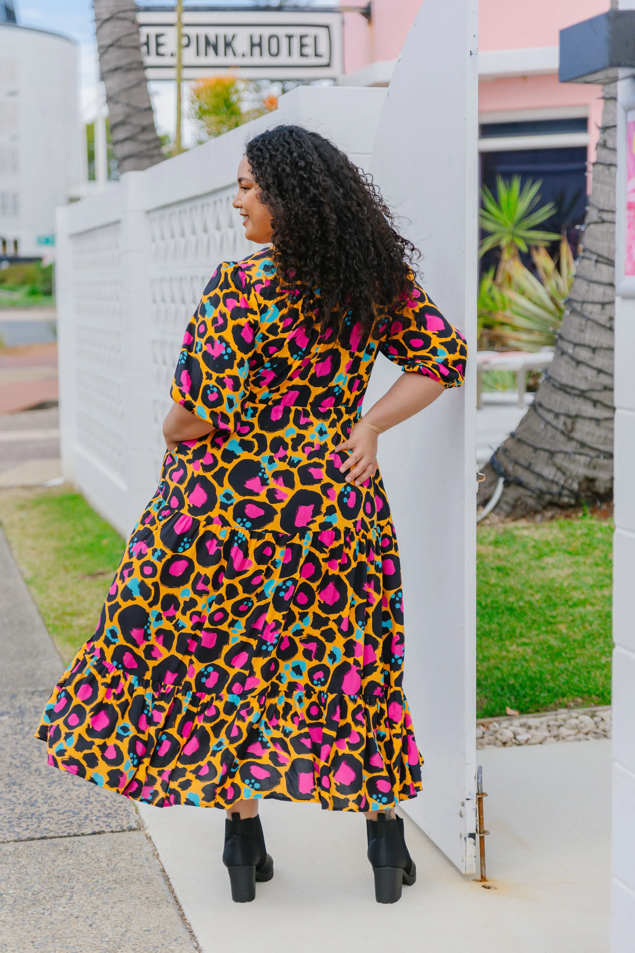 Billie Maxi Dress in Mustard Leopard by Kasey Rainbow - Image 9