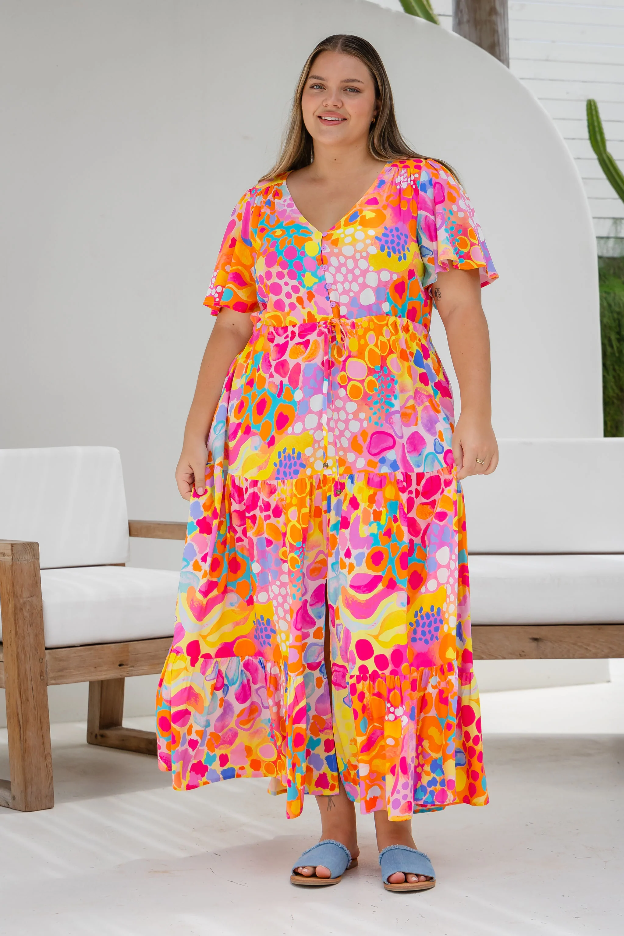 Bonnie Maxi Dress in Tequila Sunrise by Kasey Rainbow - Image 5