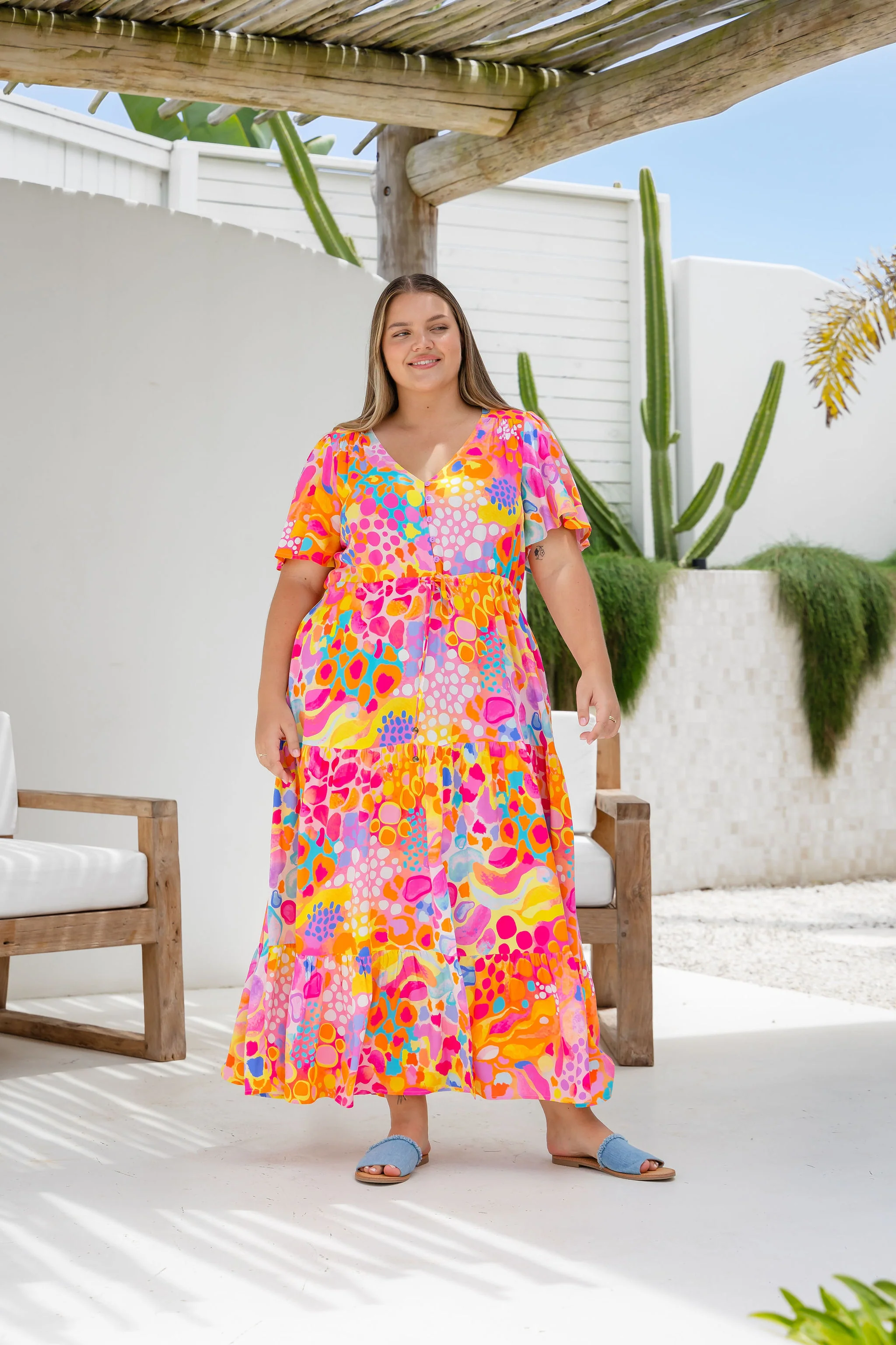 Bonnie Maxi Dress in Tequila Sunrise by Kasey Rainbow - Image 9