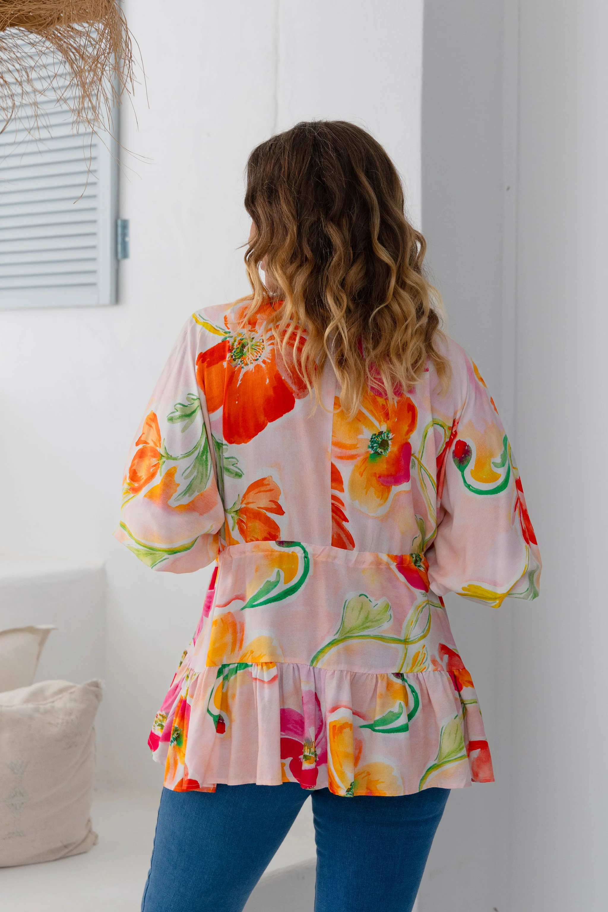 Brooklyn Top in Poppies - Image 7