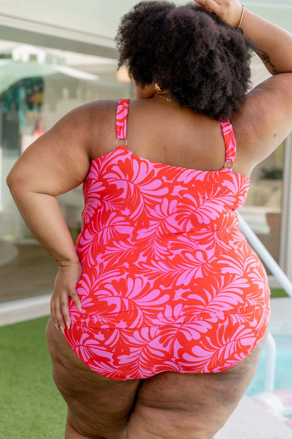 Burleigh Tankini Top In Pink Jungle - Image 11