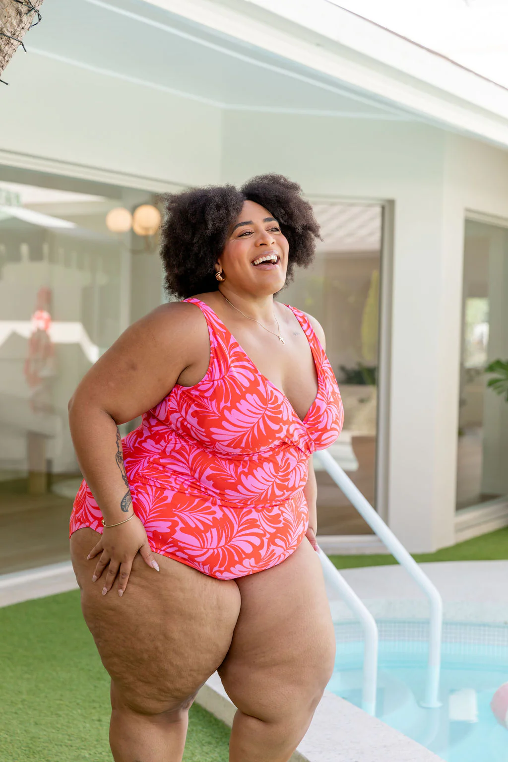 Burleigh Tankini Top In Pink Jungle - Image 12