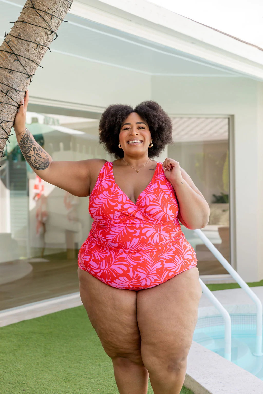 Burleigh Tankini Top In Pink Jungle - Image 13