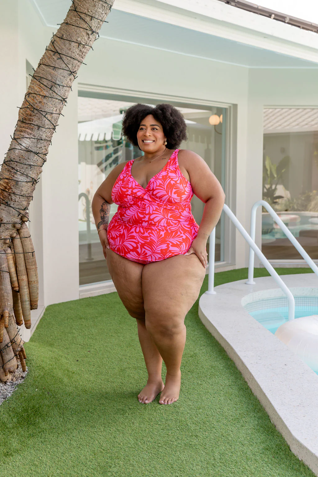 Burleigh Tankini Top In Pink Jungle - Image 40