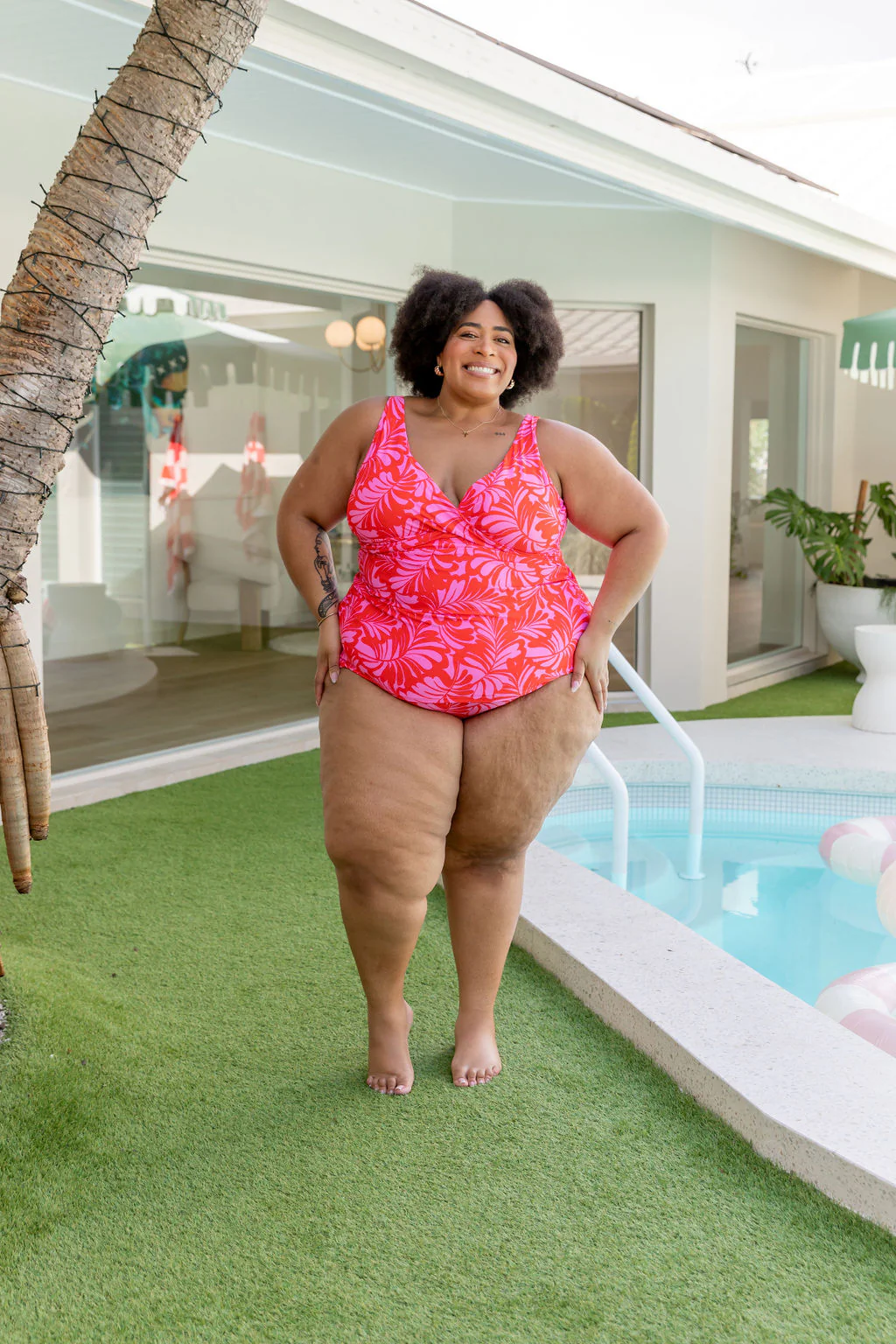 Burleigh Tankini Top In Pink Jungle - Image 41