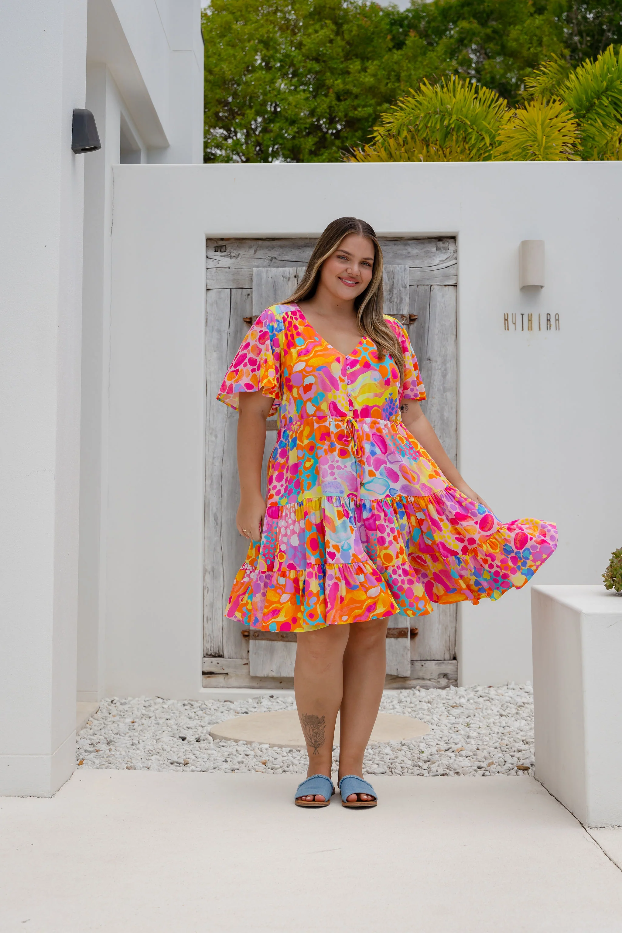 Charlie Dress in Tequila Sunrise by Kasey Rainbow - Image 11
