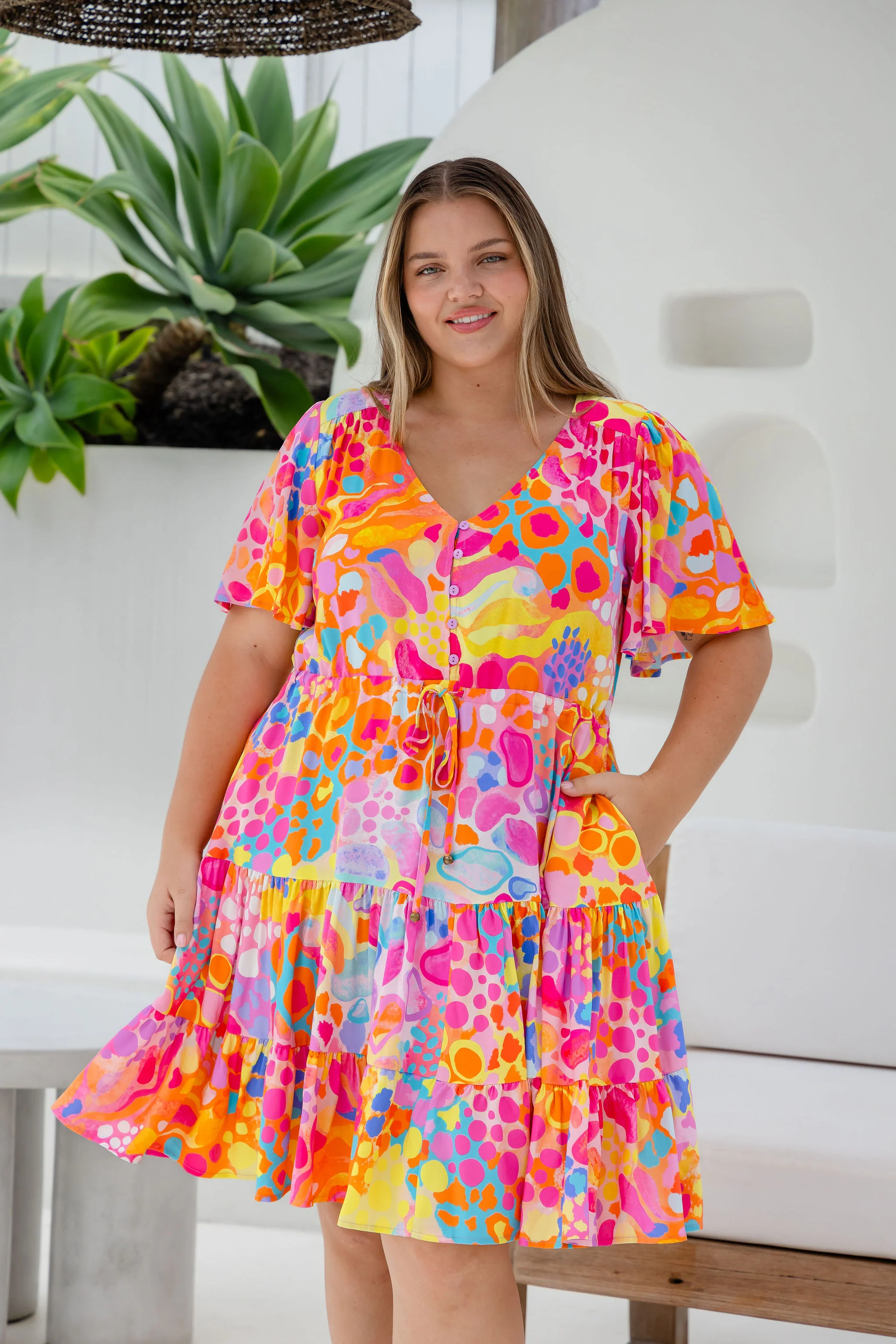 Charlie Dress in Tequila Sunrise by Kasey Rainbow - Image 22