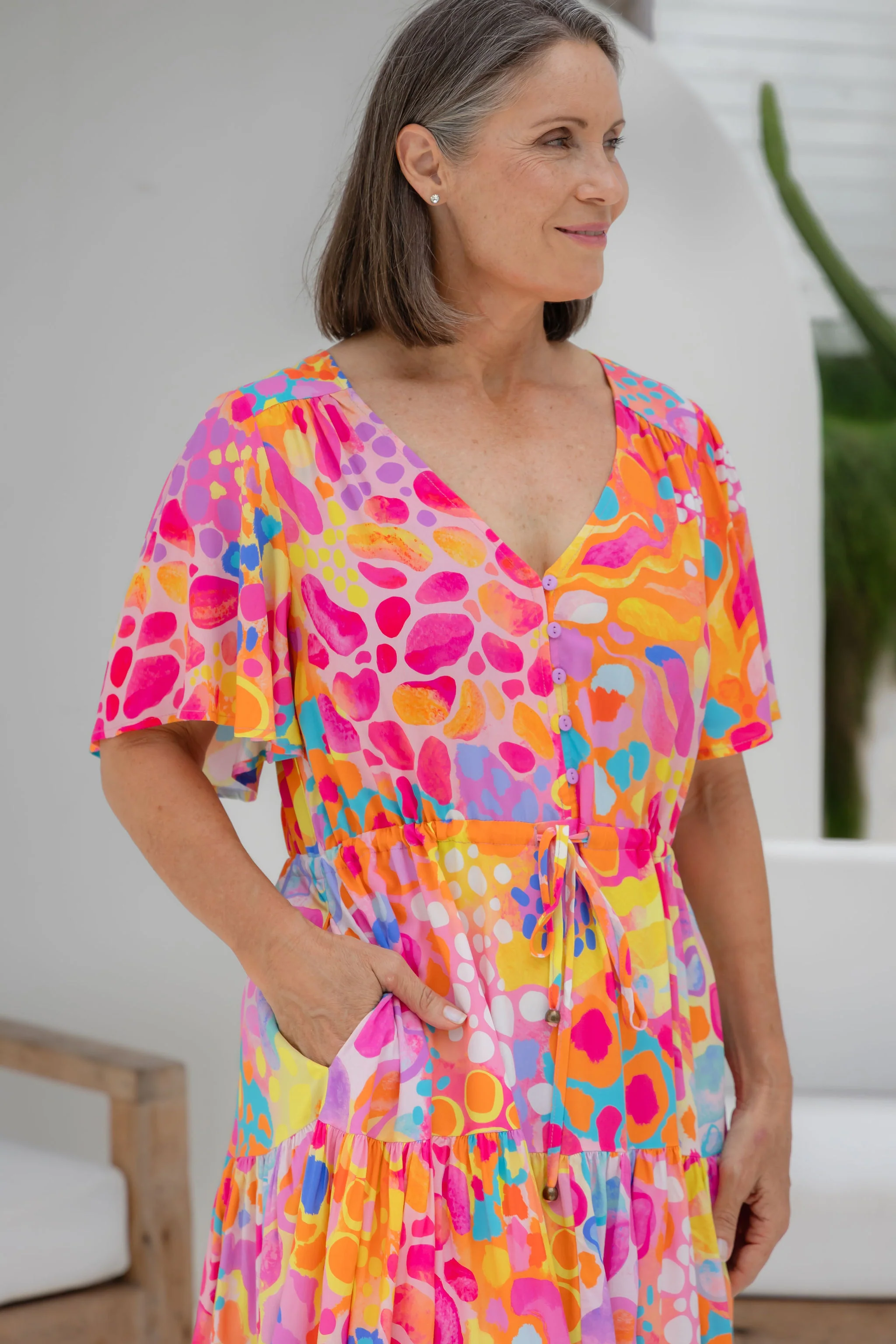 Charlie Dress in Tequila Sunrise by Kasey Rainbow - Image 5