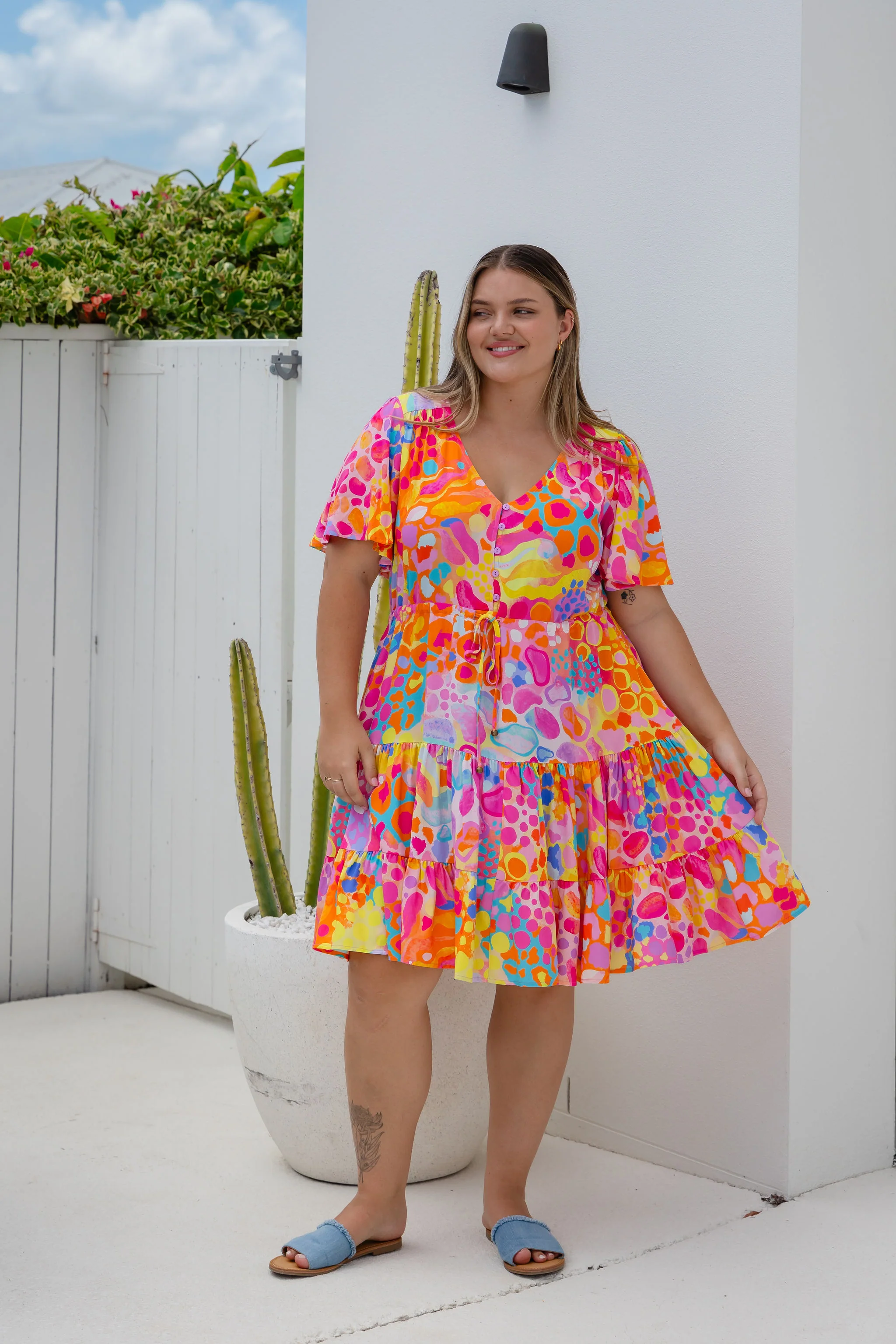 Charlie Dress in Tequila Sunrise by Kasey Rainbow - Image 6