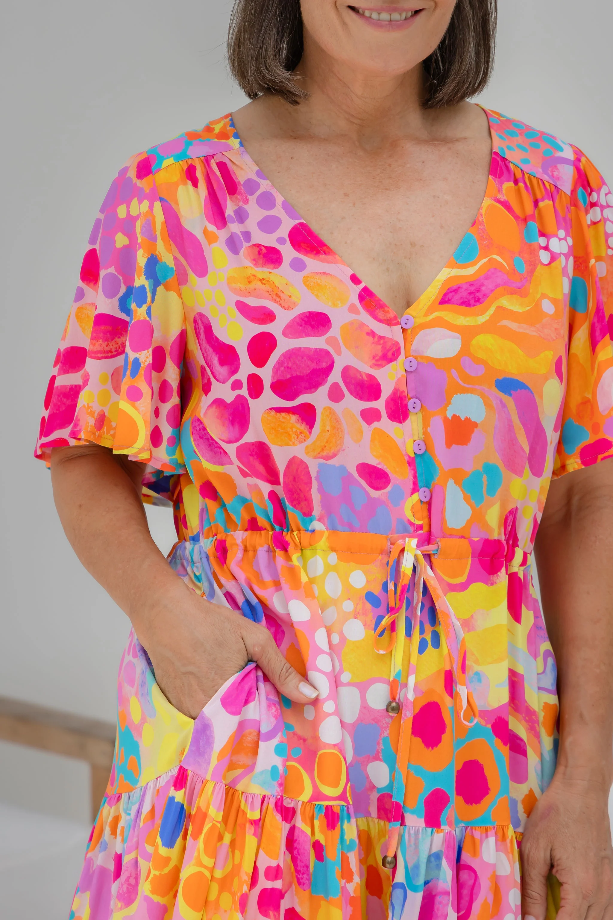 Charlie Dress in Tequila Sunrise by Kasey Rainbow - Image 7