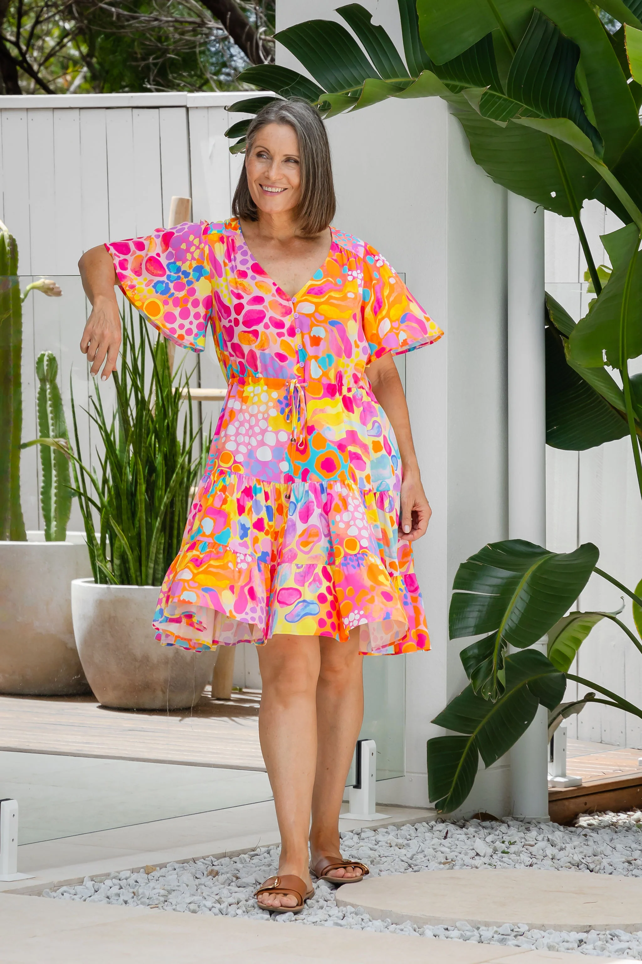 Charlie Dress in Tequila Sunrise by Kasey Rainbow - Image 9