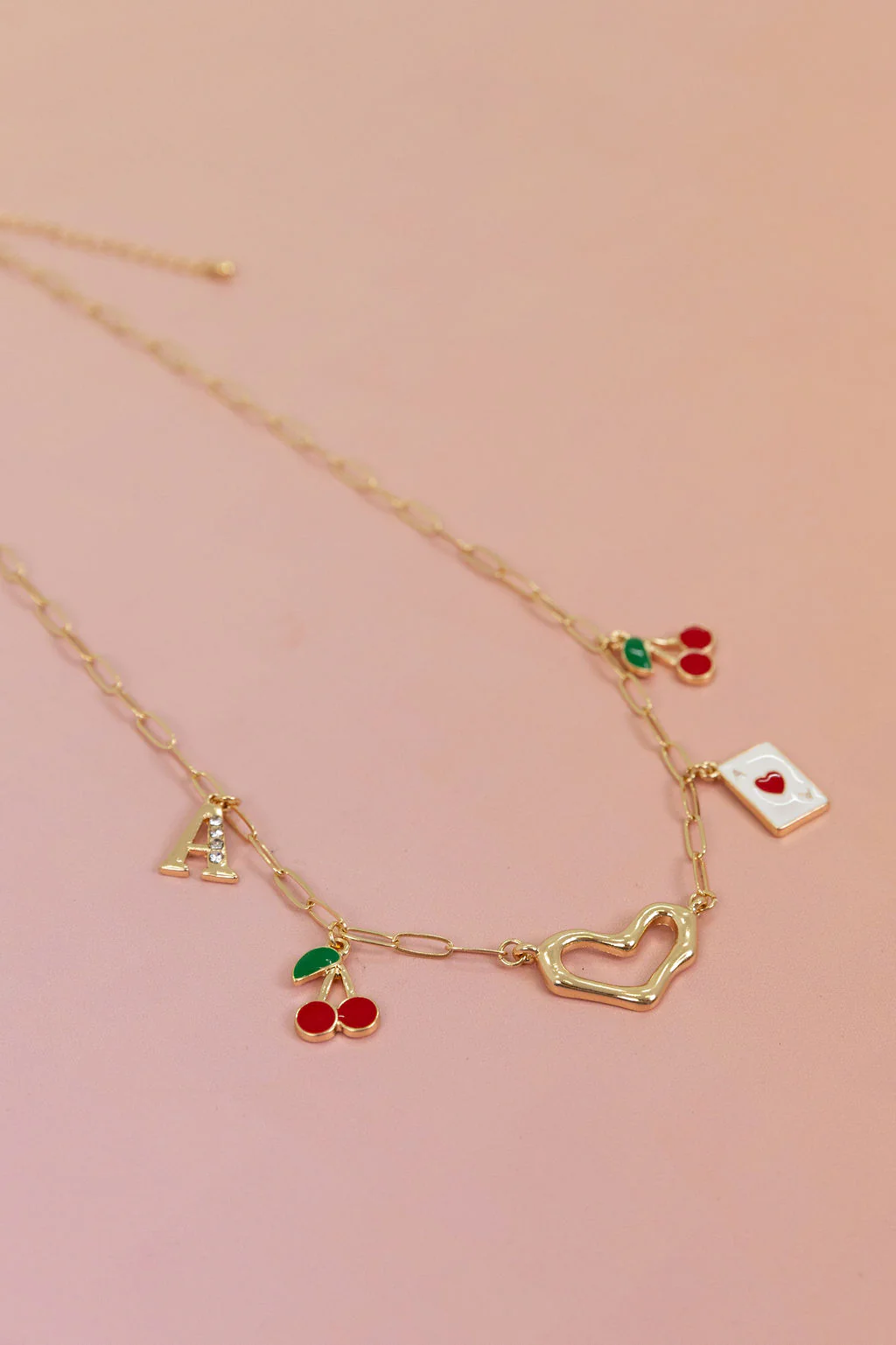 Cherry Love 'A' Necklace - Image 3