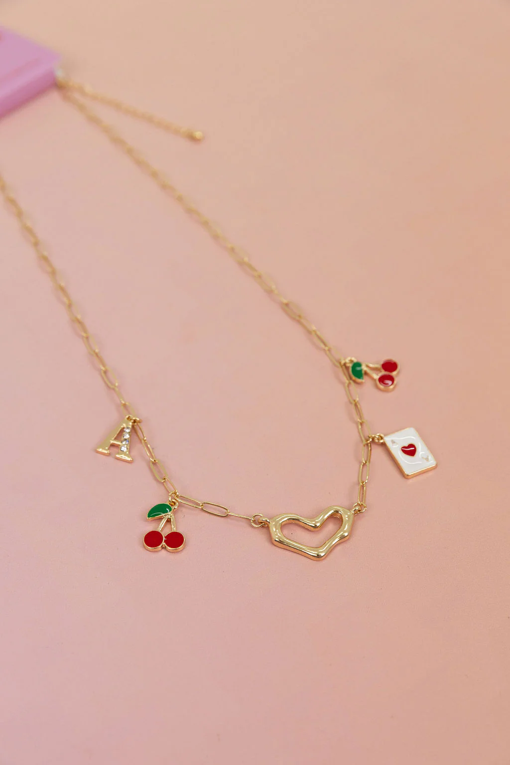 Cherry Love 'A' Necklace - Image 5