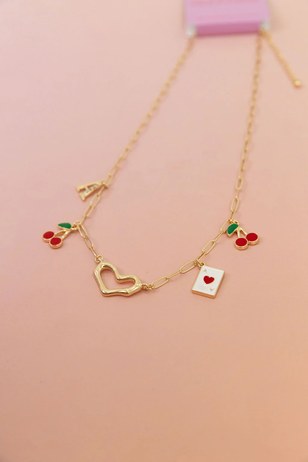 Cherry Love 'A' Necklace - Image 8