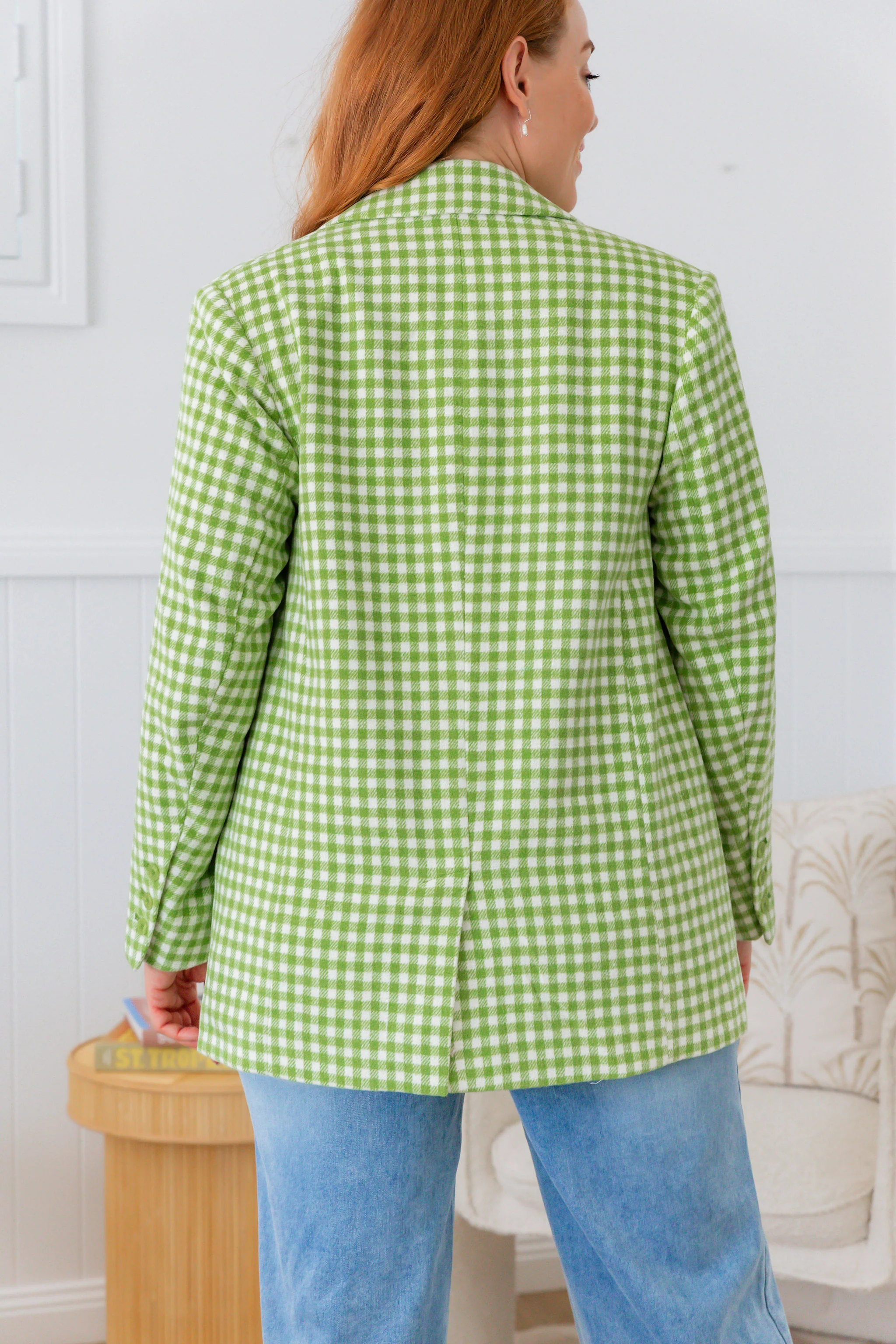 Dion Jacket in Apple Check - Image 14