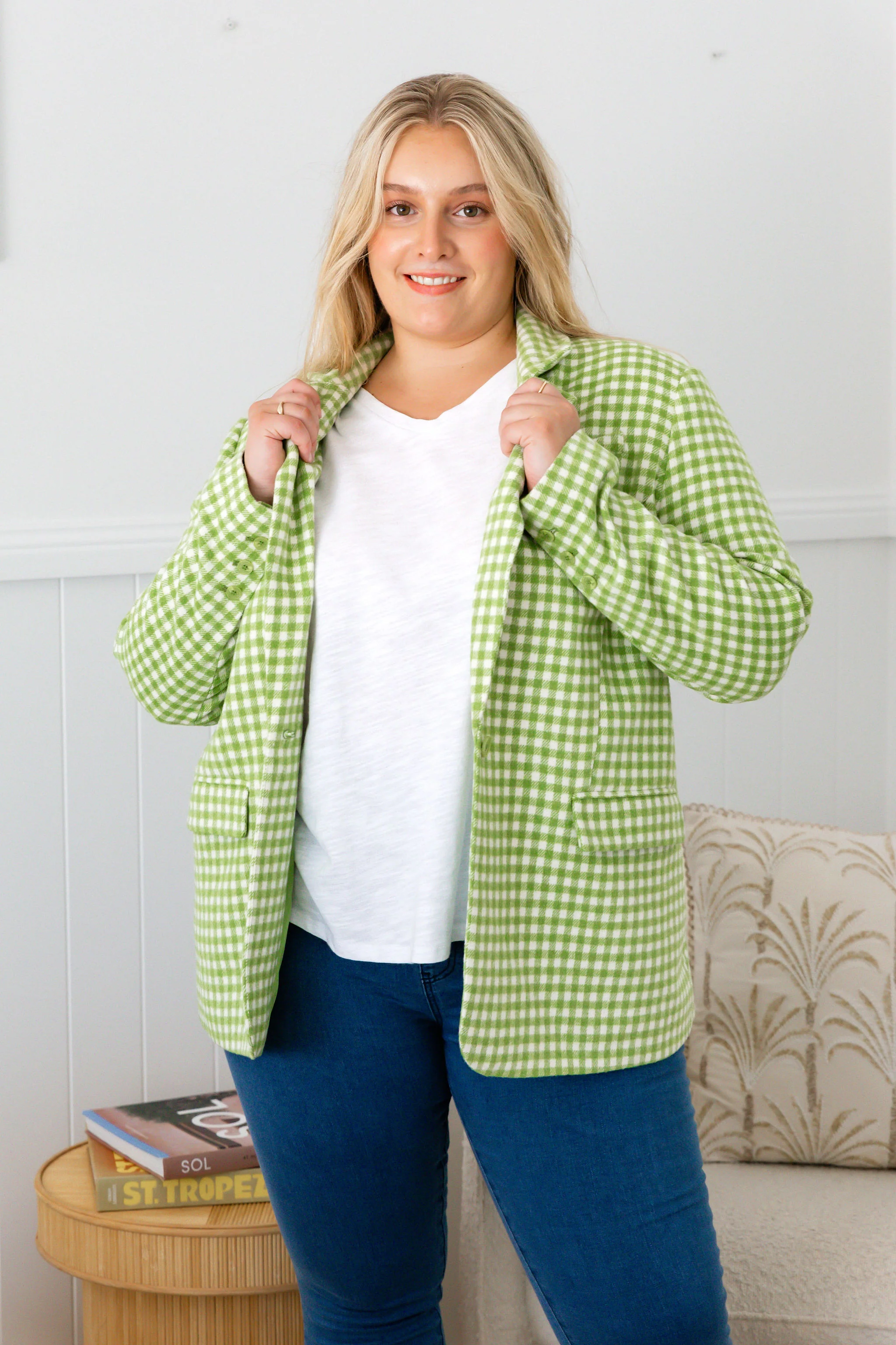 Dion Jacket in Apple Check - Image 23