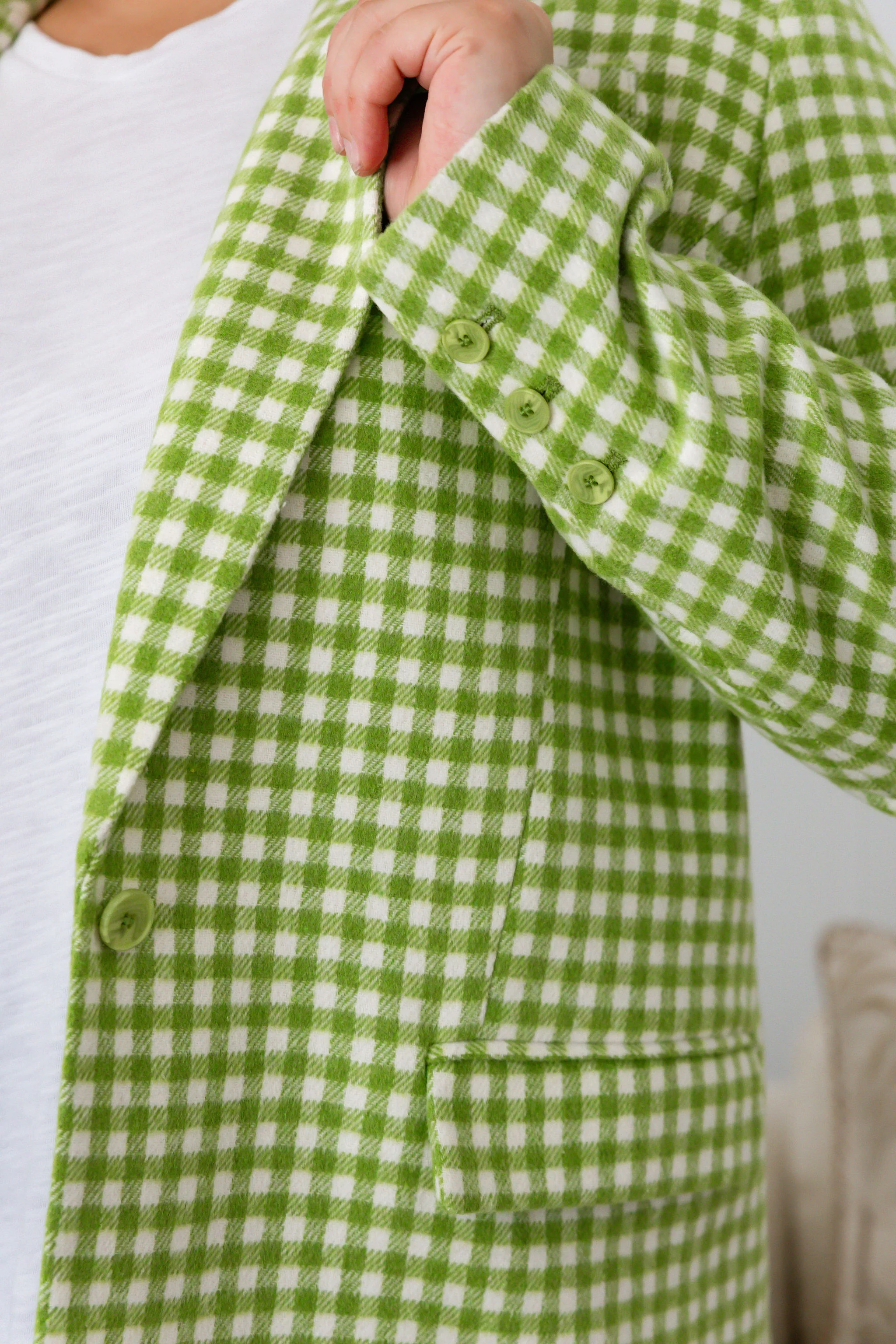 Dion Jacket in Apple Check - Image 24