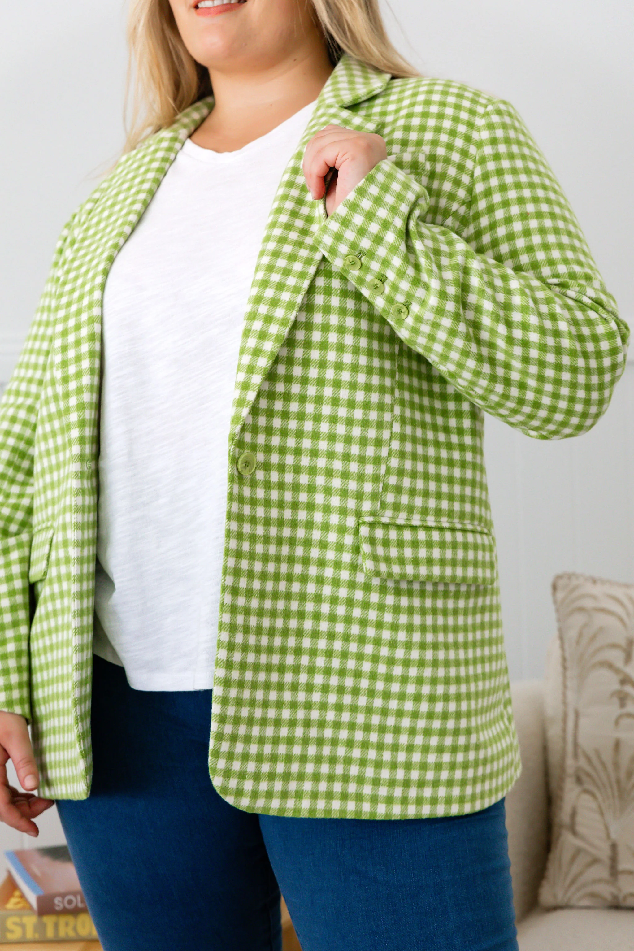 Dion Jacket in Apple Check - Image 26