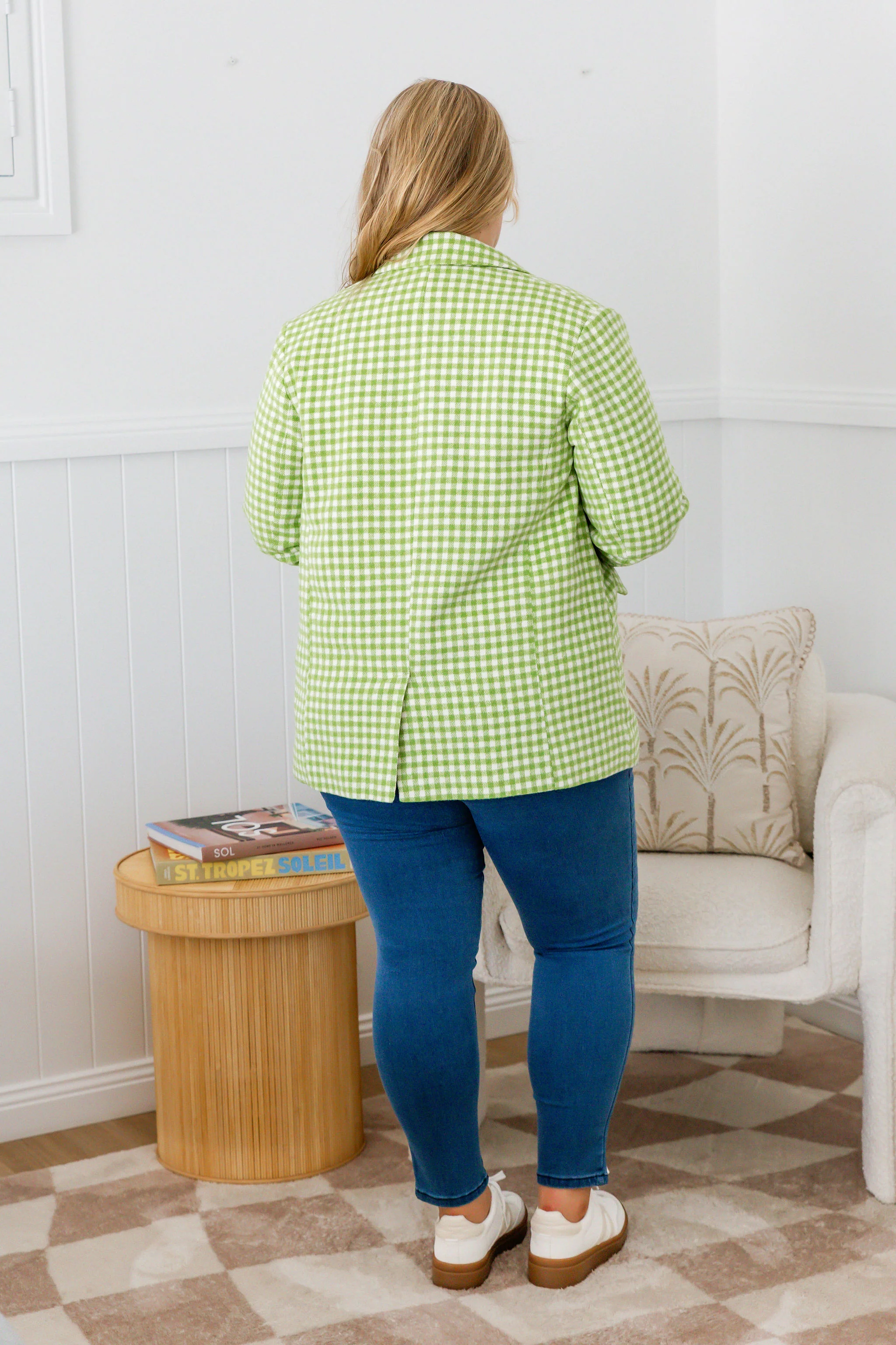 Dion Jacket in Apple Check - Image 33