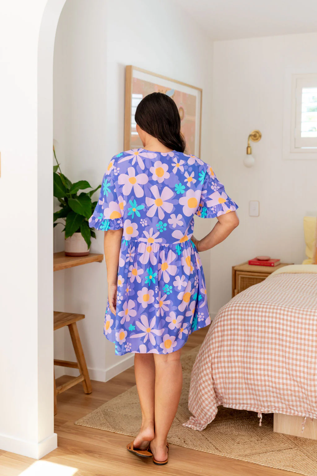 Divine Dress in Lilac Daisies by Kasey Rainbow - Image 11