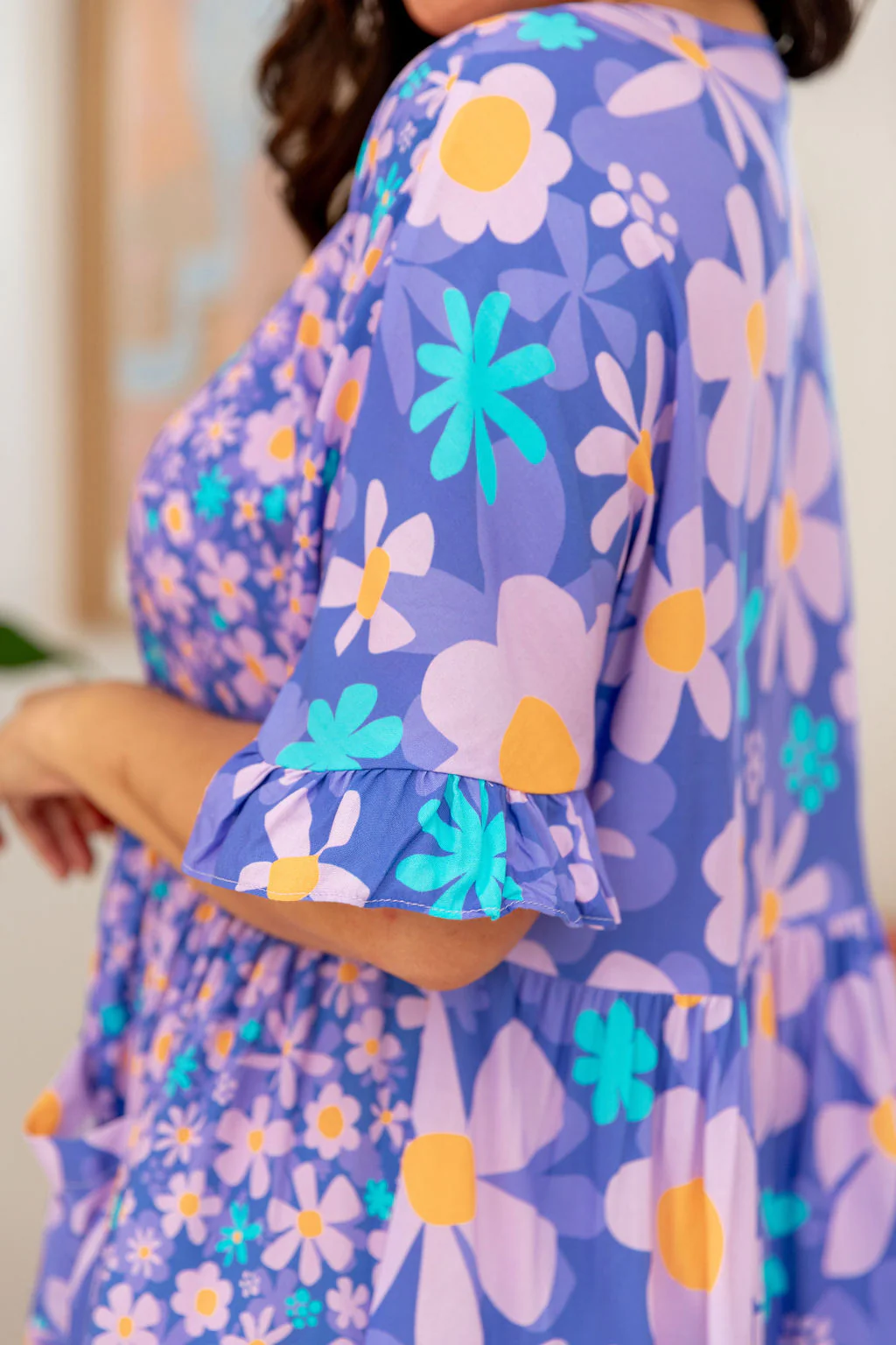 Divine Dress in Lilac Daisies by Kasey Rainbow - Image 14