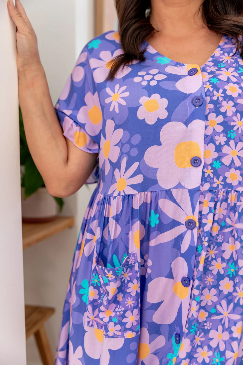 Divine Dress in Lilac Daisies by Kasey Rainbow - Image 5