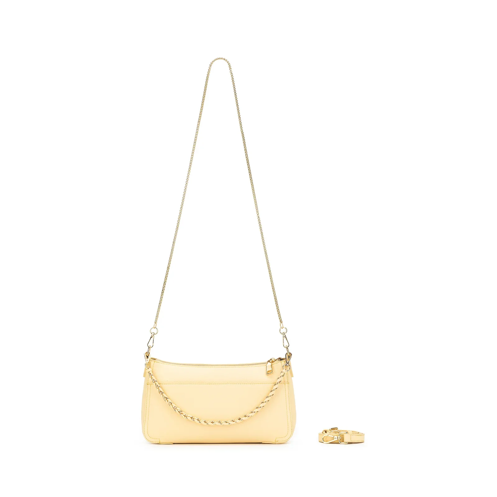 Eloise Yellow Chiffon Crossbody Bag by Black Caviar - Image 7