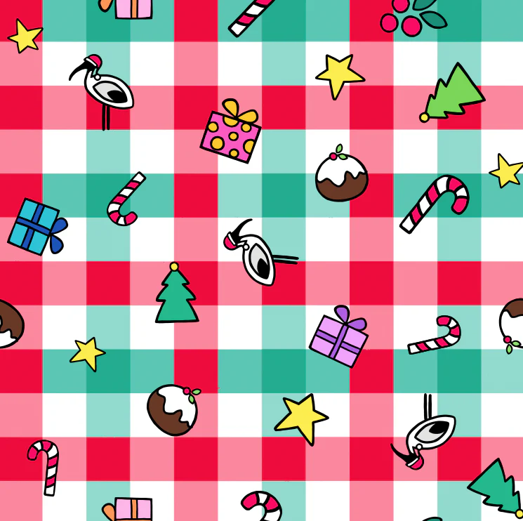 Kids Elves Shirt & Shorts Sleepwear Set in Christmas Picnic by Kasey Rainbow - Image 11